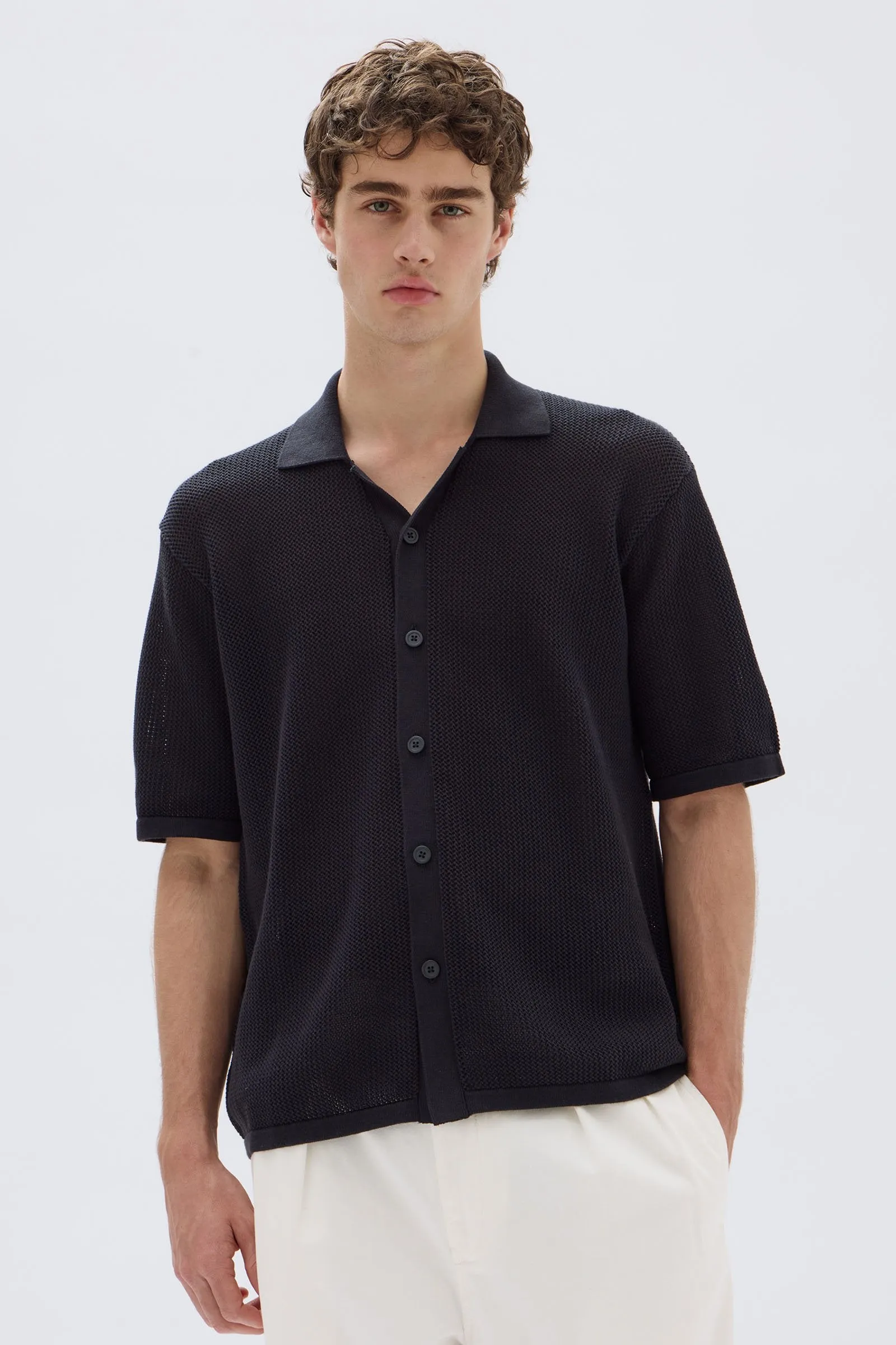Beck Knit Short Sleeve Shirt sold by Assembly Label