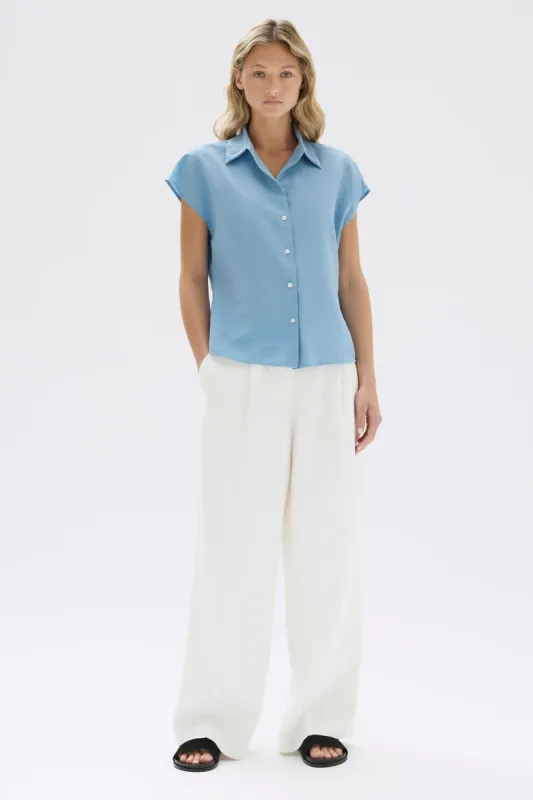 Heather Silk Short Sleeve Shirt sold by Assembly Label
