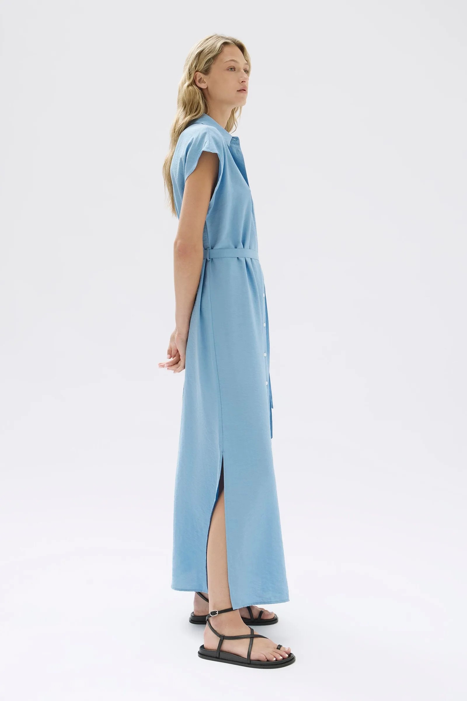 Heather Silk Maxi Shirt Dress sold by Assembly Label product image thumbnail 5