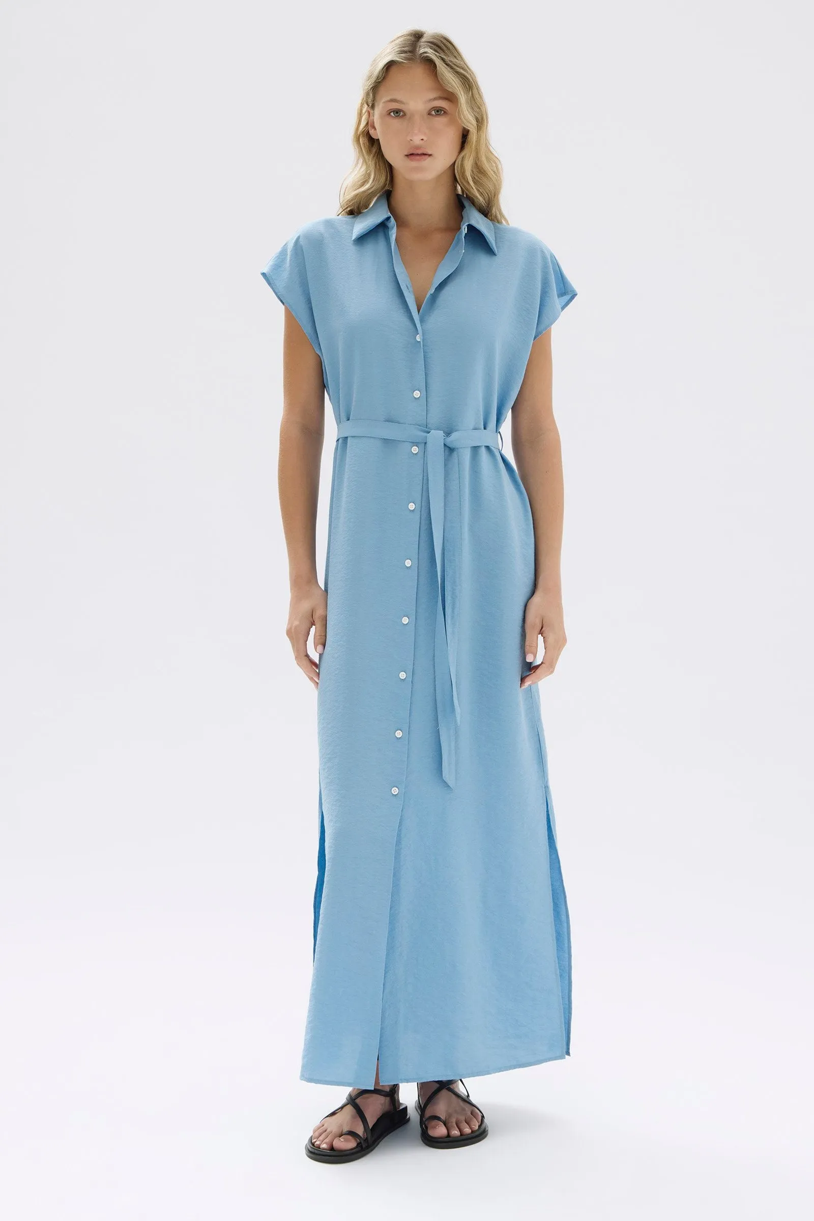 Heather Silk Maxi Shirt Dress sold by Assembly Label product image thumbnail 2