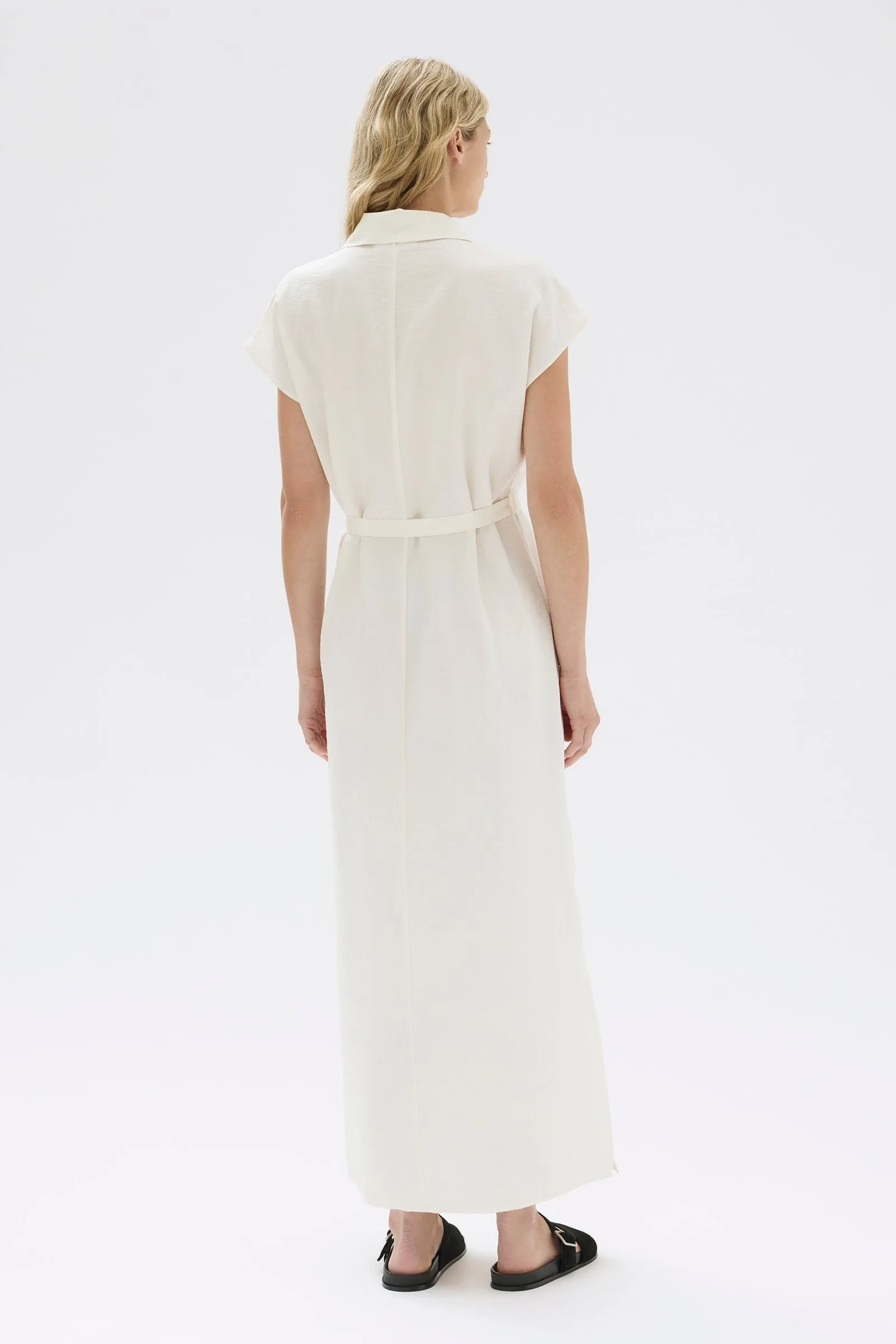 Heather Silk Blend Maxi Shirt Dress sold by Assembly Label product image thumbnail 5