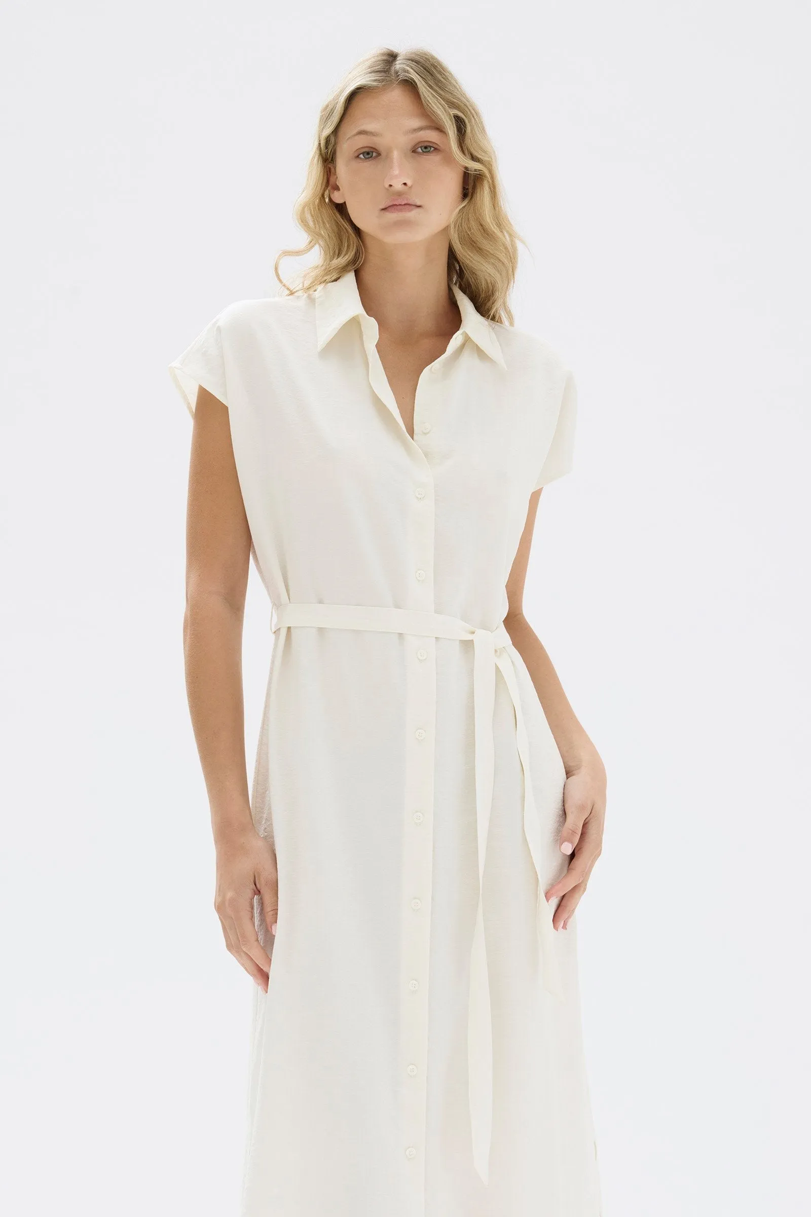 Heather Silk Blend Maxi Shirt Dress sold by Assembly Label product image thumbnail 2