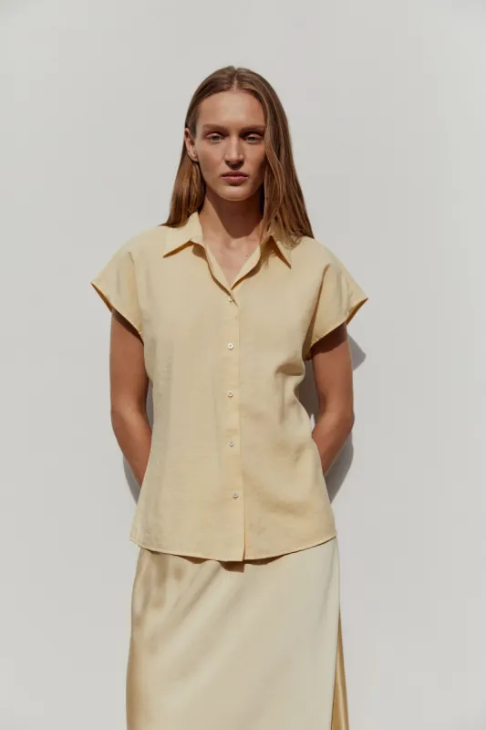 Heather Silk Short Sleeve Shirt sold by Assembly Label