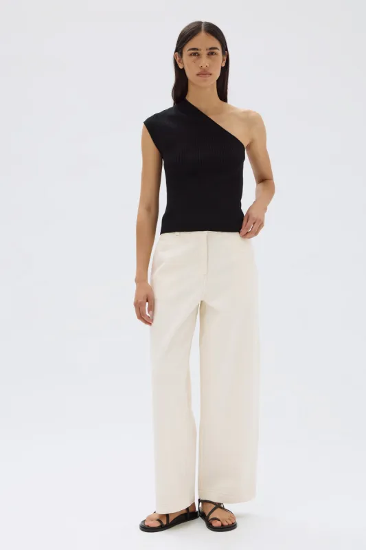 Elodie One Shoulder Knit Tank sold by Assembly Label