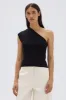 Elodie One Shoulder Knit Tank sold by Assembly Label