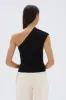 Elodie One Shoulder Knit Tank sold by Assembly Label