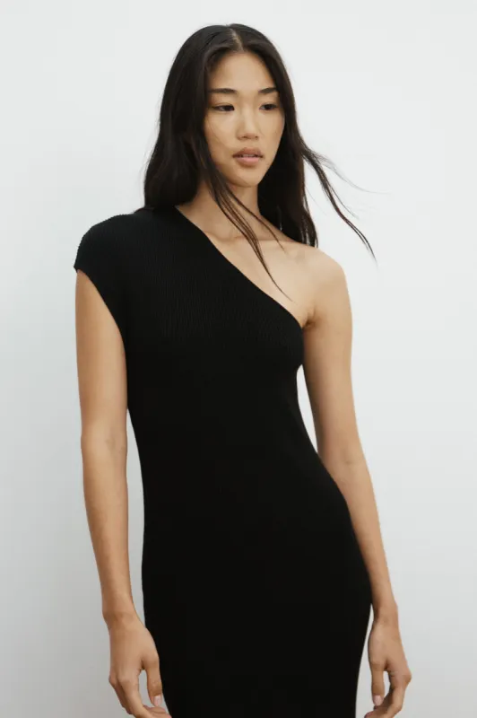 Elodie One Shoulder Knit Midi Dress sold by Assembly Label