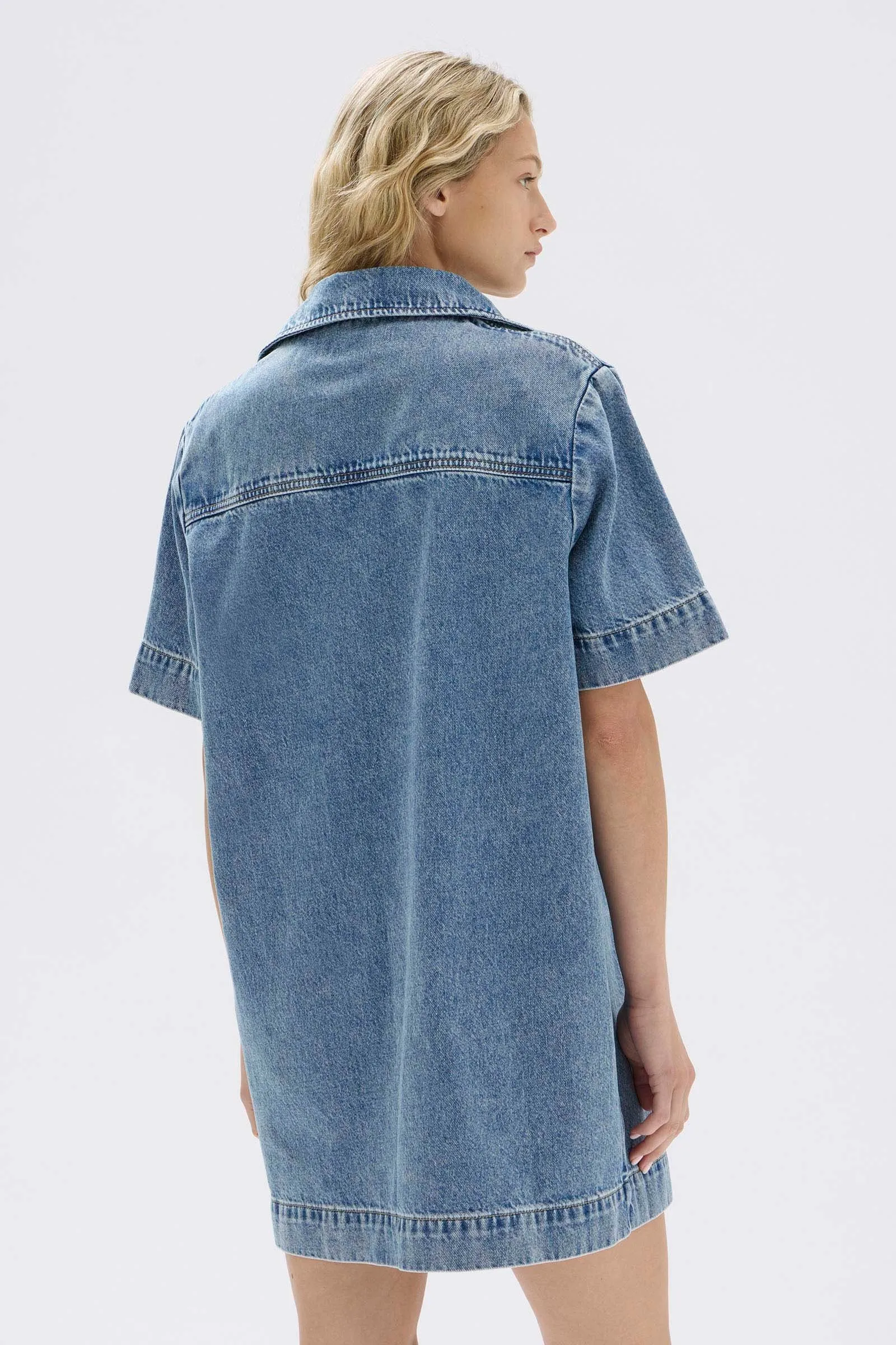 Genevieve Denim Mini Dress sold by Assembly Label product image thumbnail 4