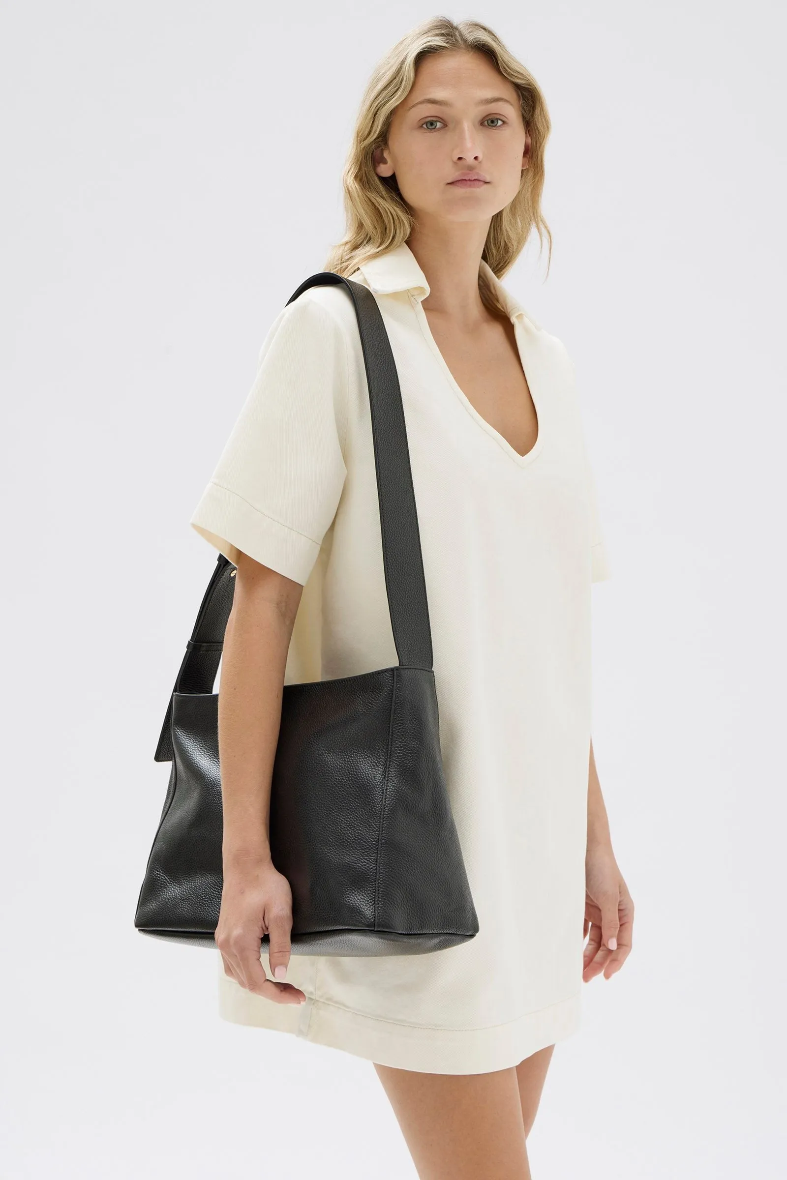 Genevieve Denim Mini Dress sold by Assembly Label product image thumbnail 5