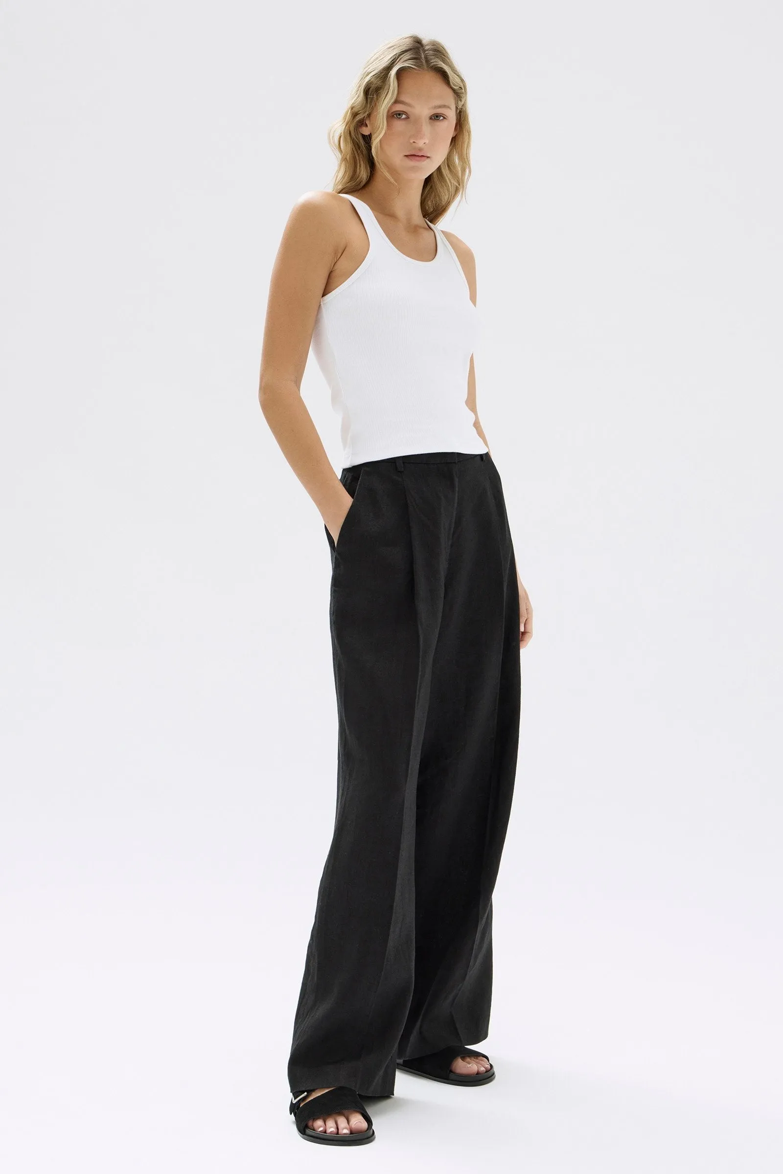 Aria Linen Pant sold by Assembly Label