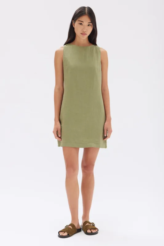 Nadine Linen Mini Dress sold by Assembly Label