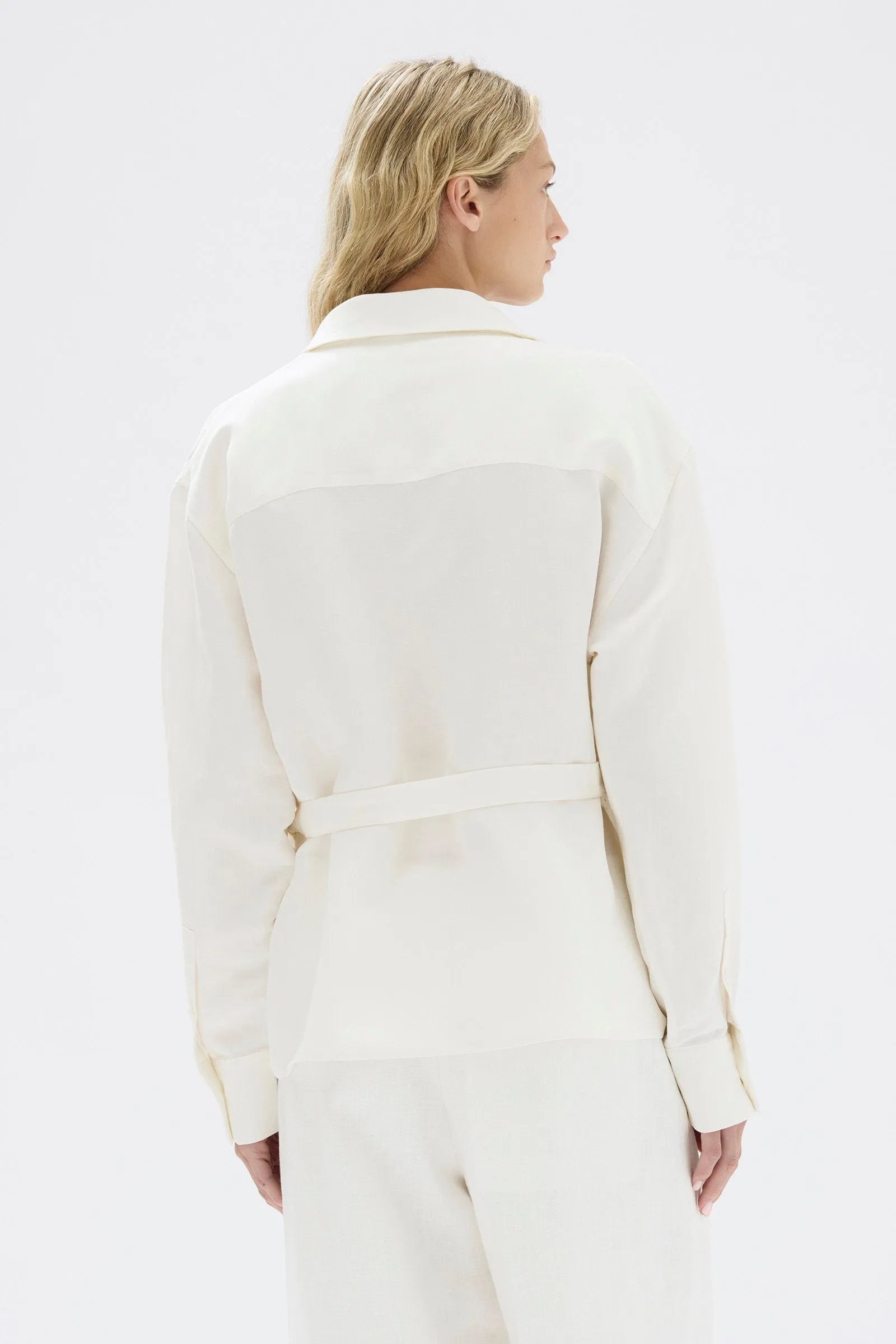 Allegra Linen Silk Wrap Shirt sold by Assembly Label product image thumbnail 3
