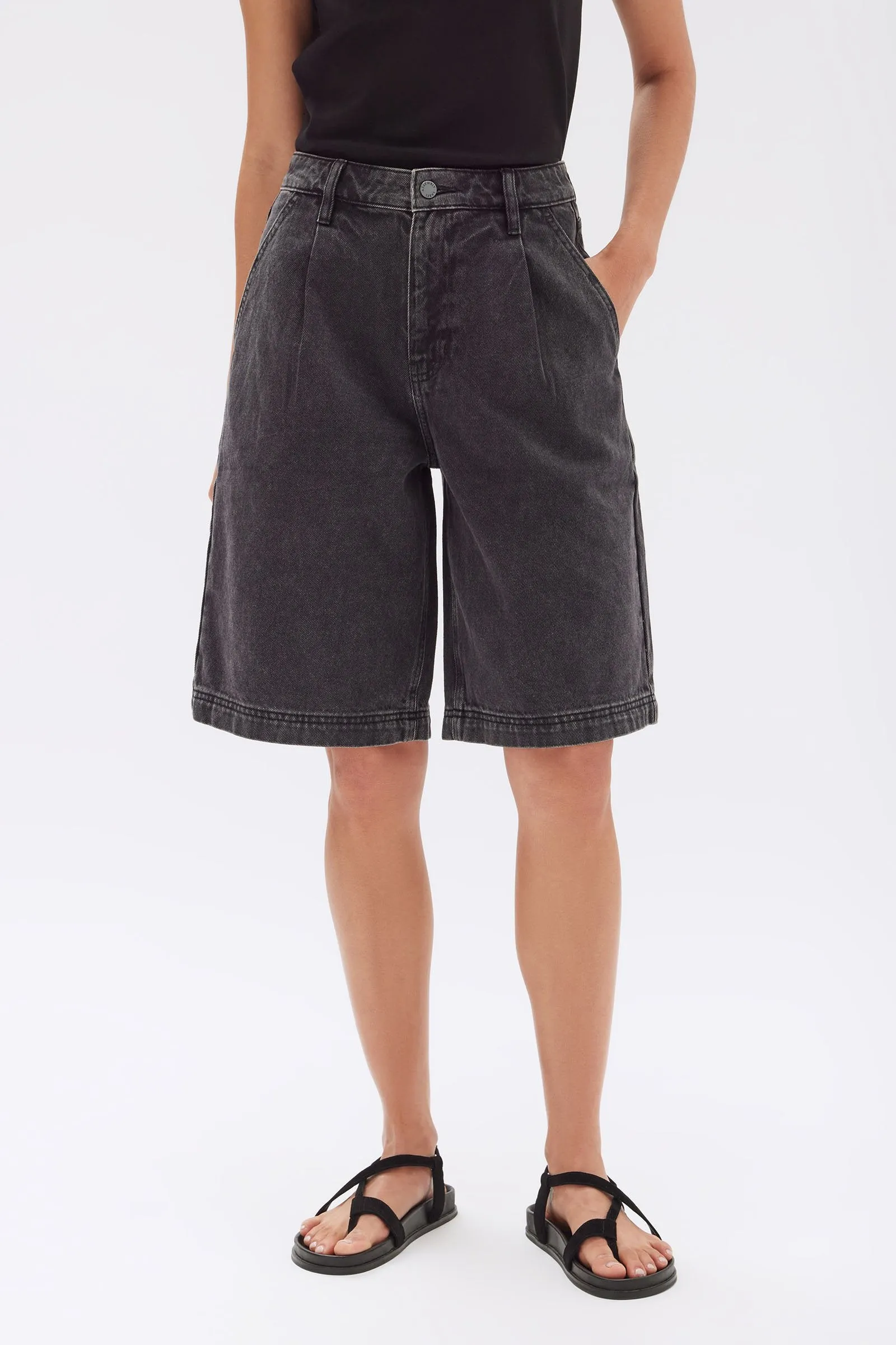Slack Pleat Denim Short sold by Assembly Label product image thumbnail 2