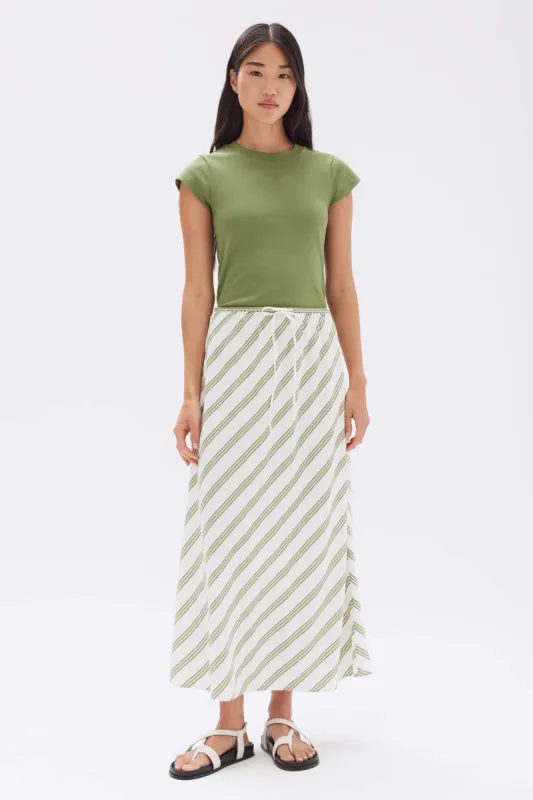 Isola Stripe Skirt sold by Assembly Label