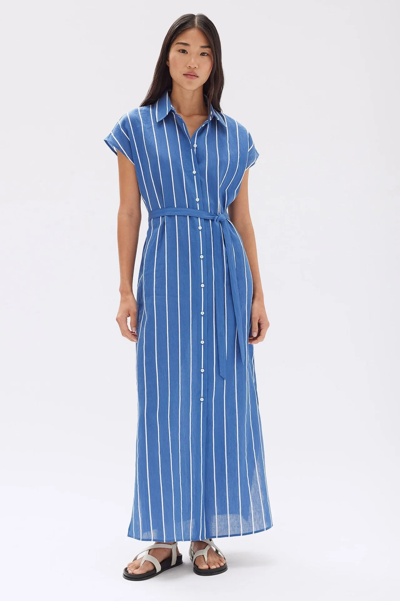 Ayla Stripe Shirt Dress sold by Assembly Label