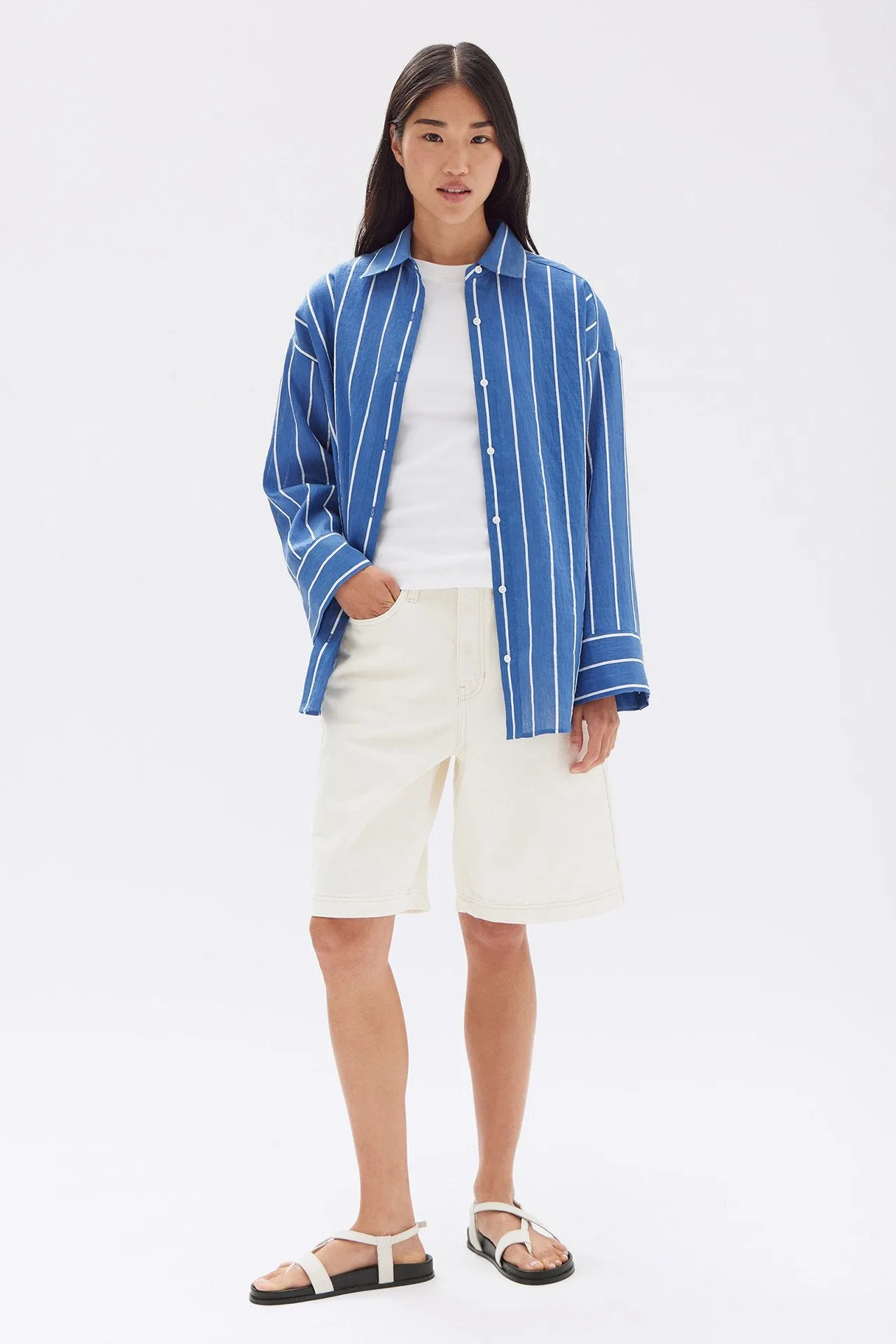 Ayla Stripe Shirt sold by Assembly Label