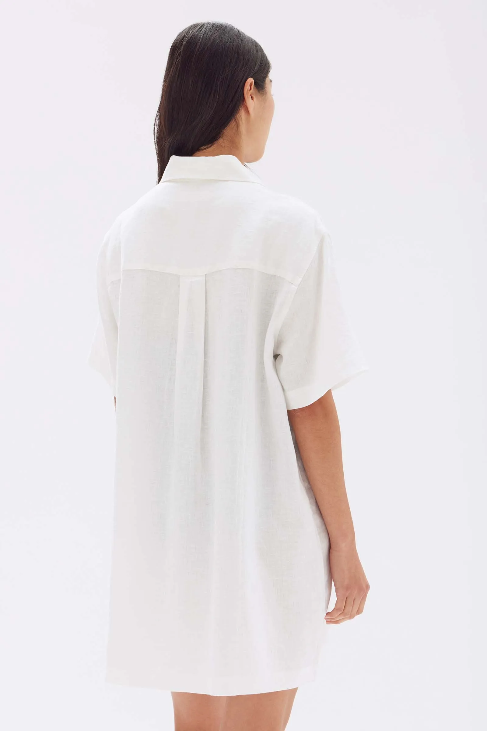 Louise Linen Mini Shirt Dress sold by Assembly Label product image thumbnail 5