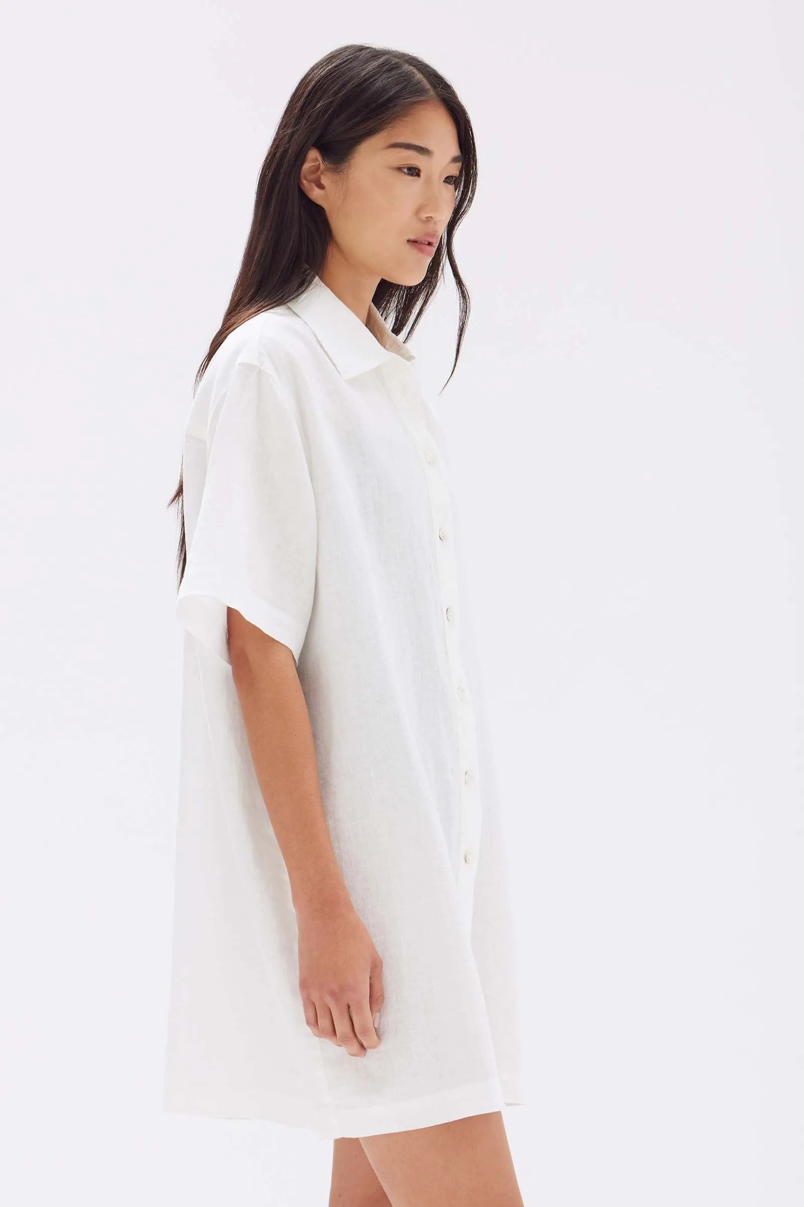 Louise Linen Mini Shirt Dress sold by Assembly Label product image thumbnail 4