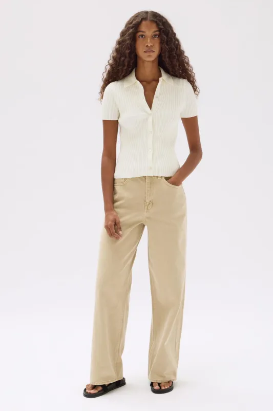 Harley Knit Short Sleeve Polo made by Assembly Label