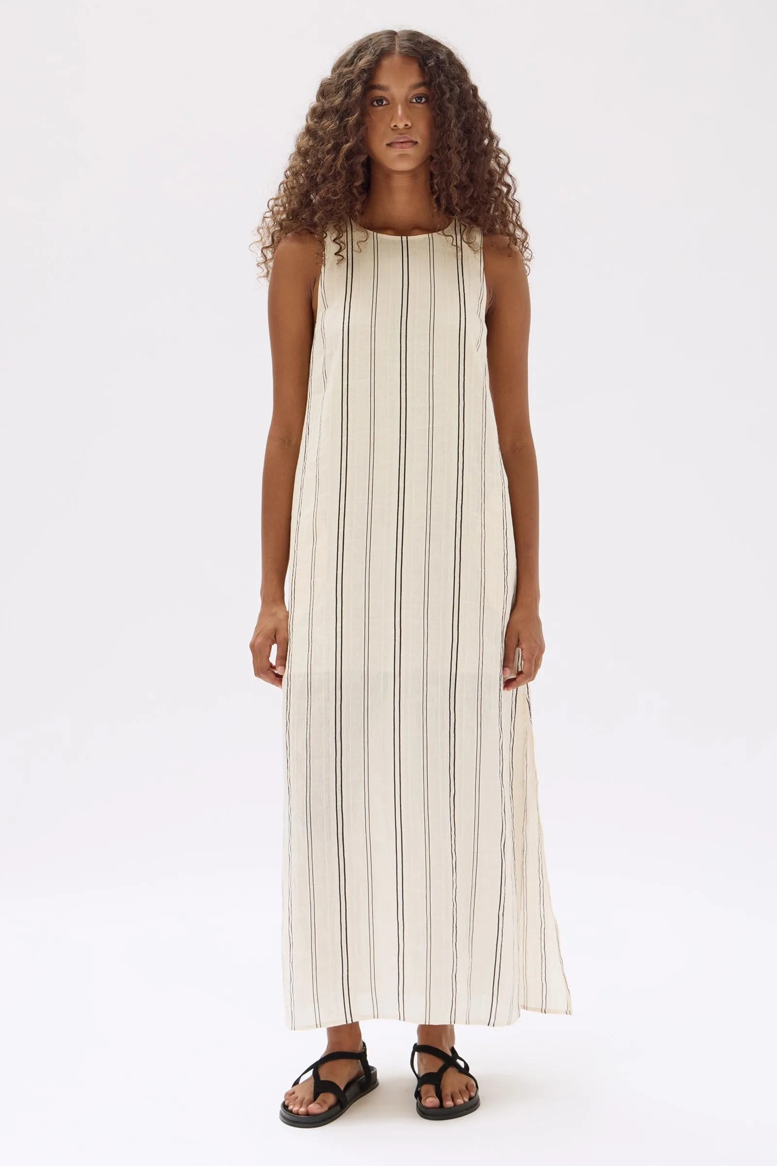 Milos Stripe Maxi Dress sold by Assembly Label