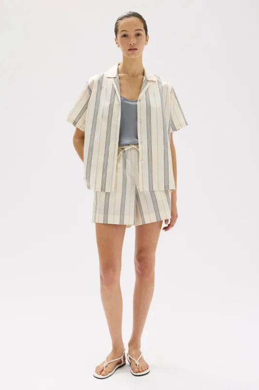 Capri Stripe Short Sleeve Shirt sold by Assembly Label