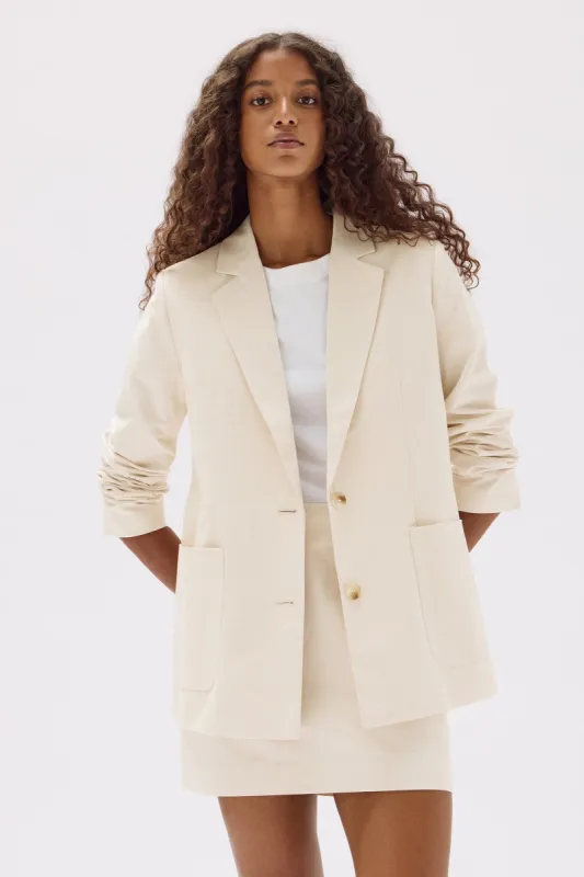 Simone Cotton Linen Blend Jacket sold by Assembly Label