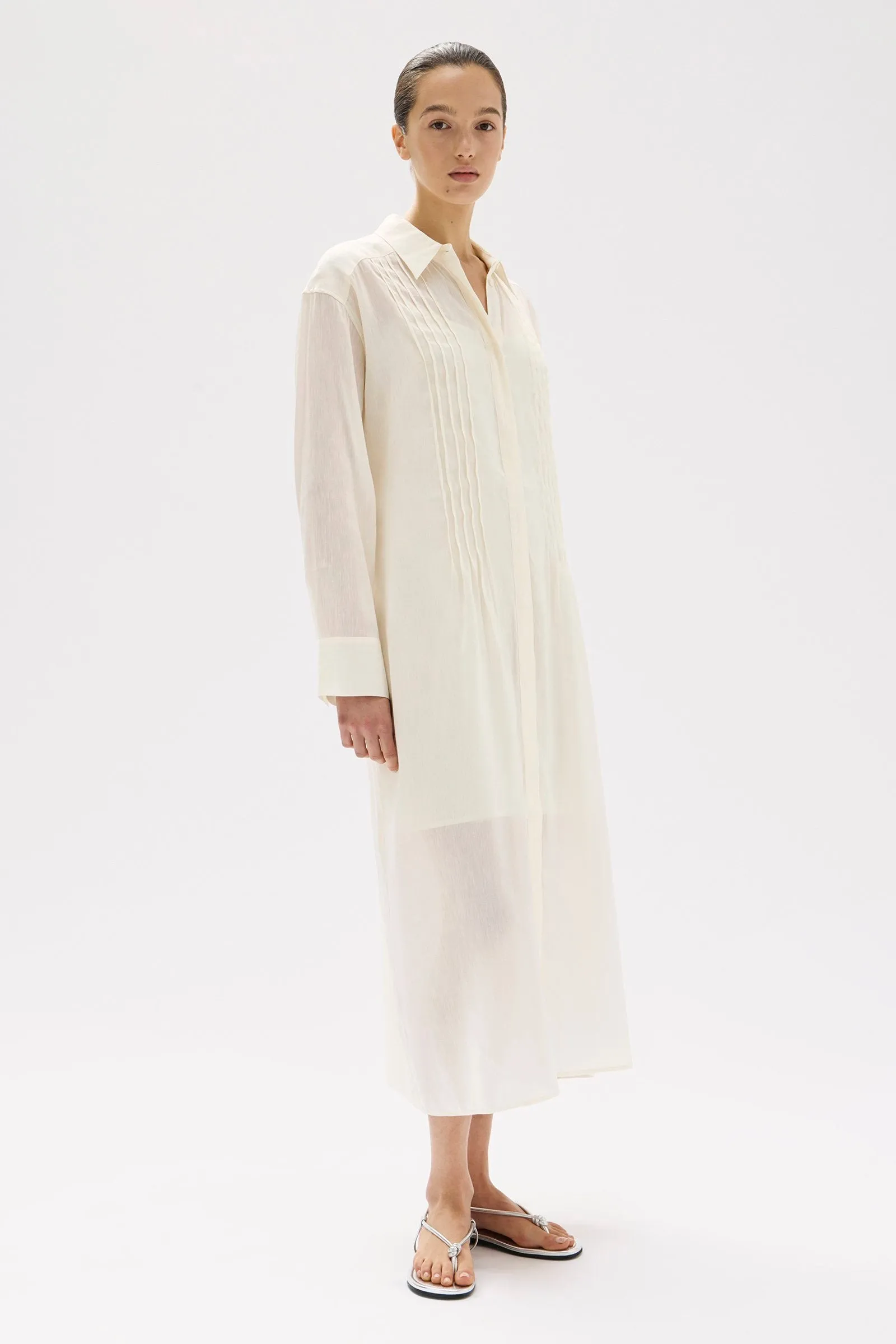 Harper Linen Silk Maxi Shirt Dress sold by Assembly Label product image thumbnail 2