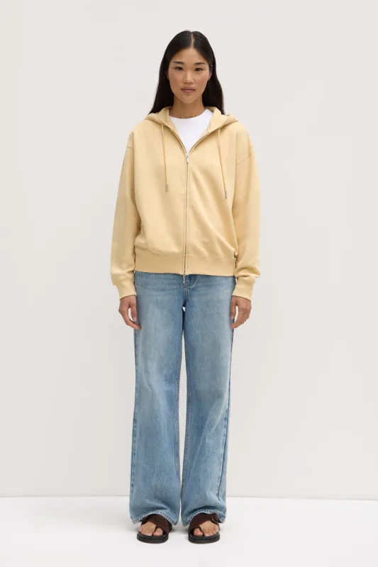 Louisa Hooded Zip Sweater made by Assembly Label