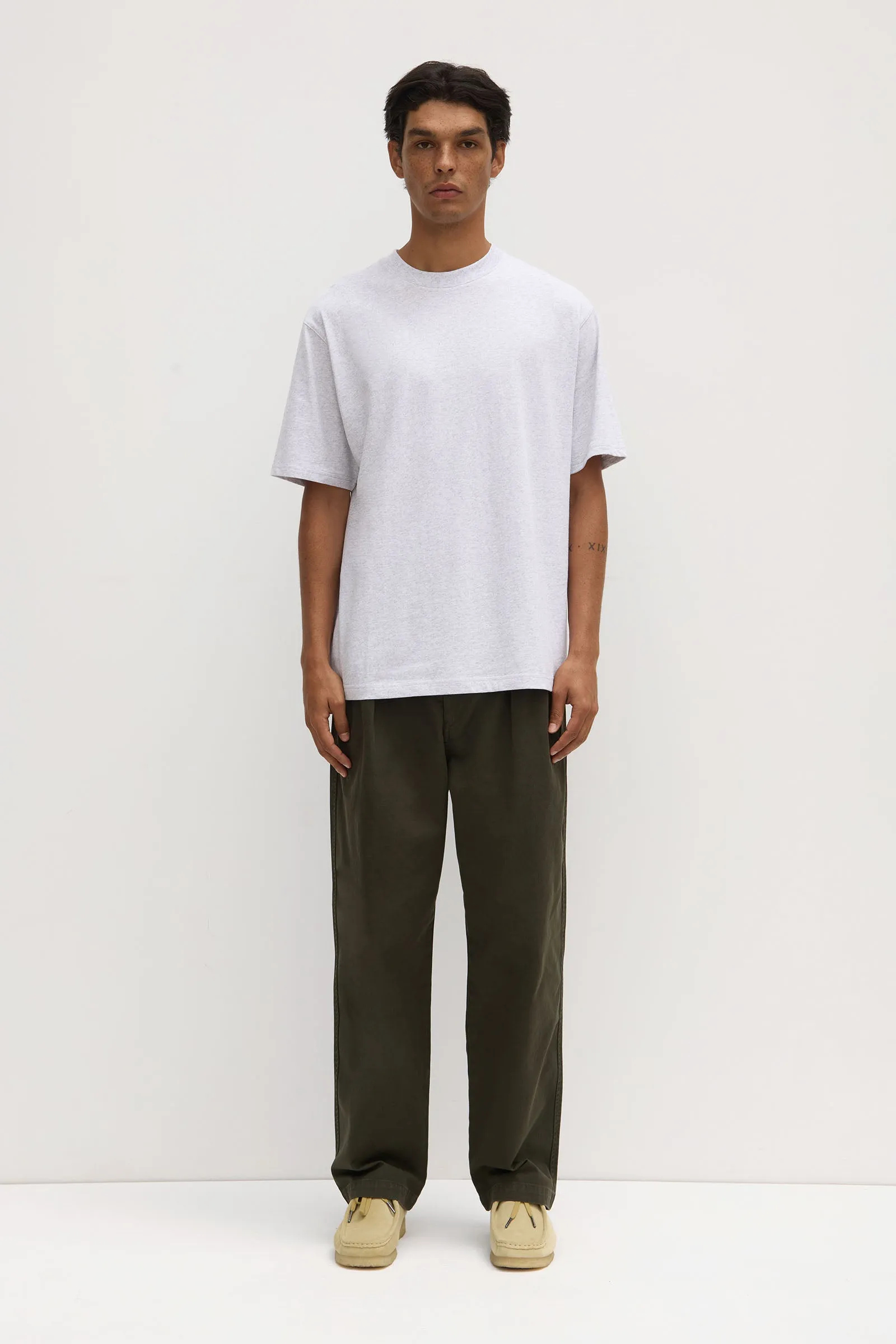 Miles Pleated Chino sold by Assembly Label