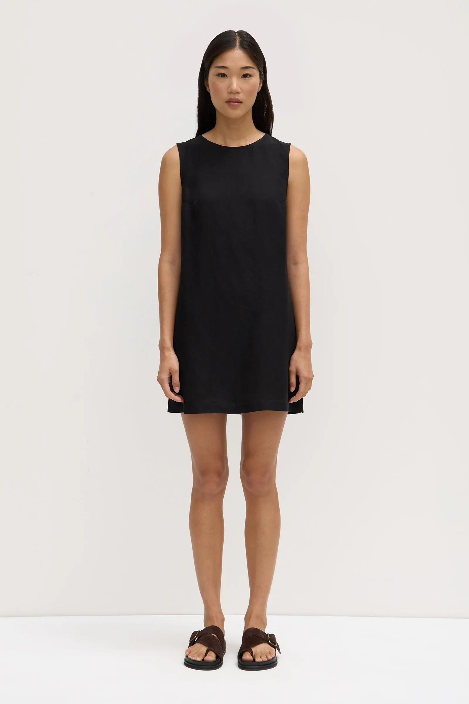 Bridget Linen Silk Mini Dress sold by Assembly Label