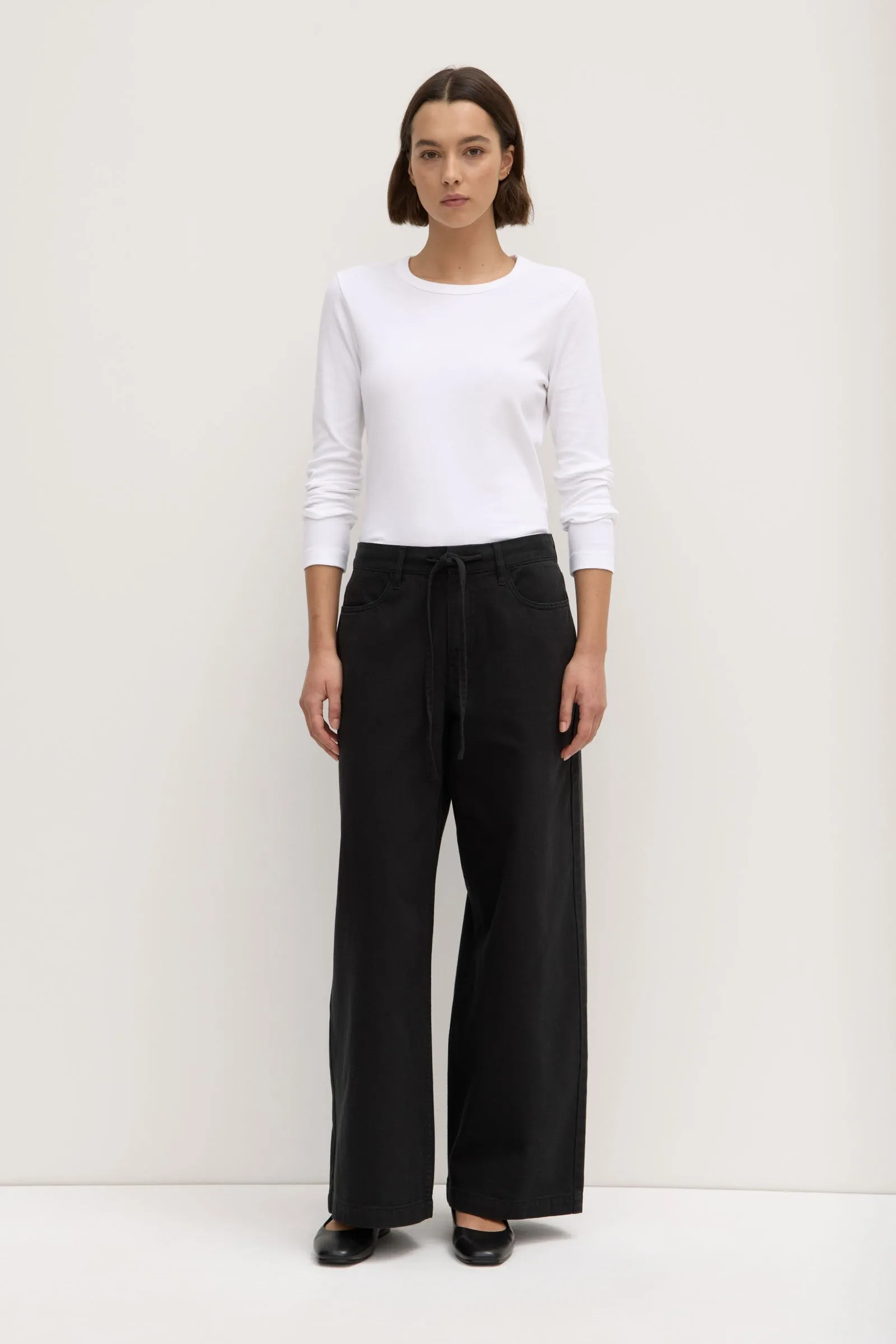 Bobbie Twill Midrise Pant sold by Assembly Label