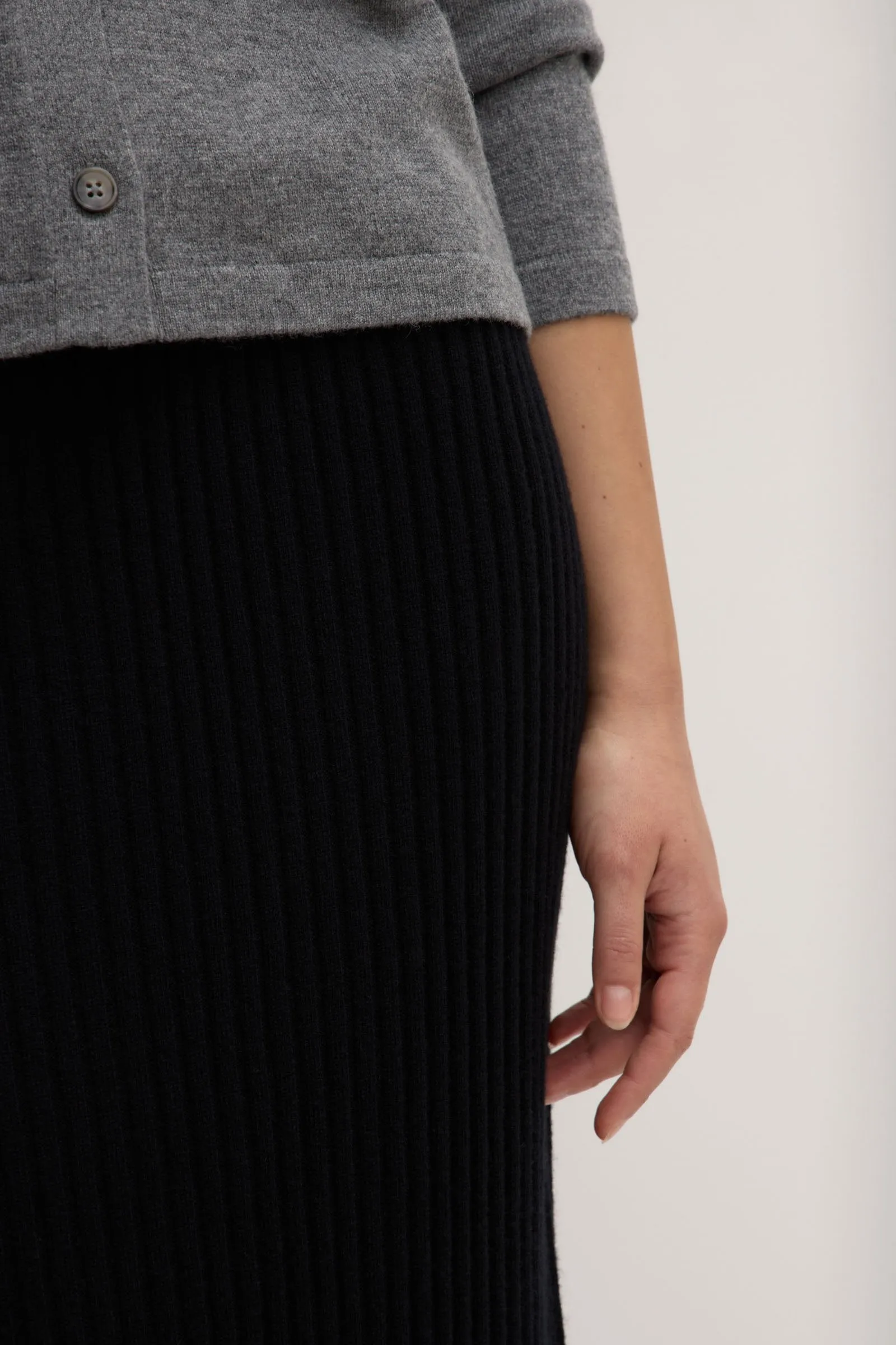 Wool Cashmere Rib Maxi Skirt sold by Assembly Label product image thumbnail 4