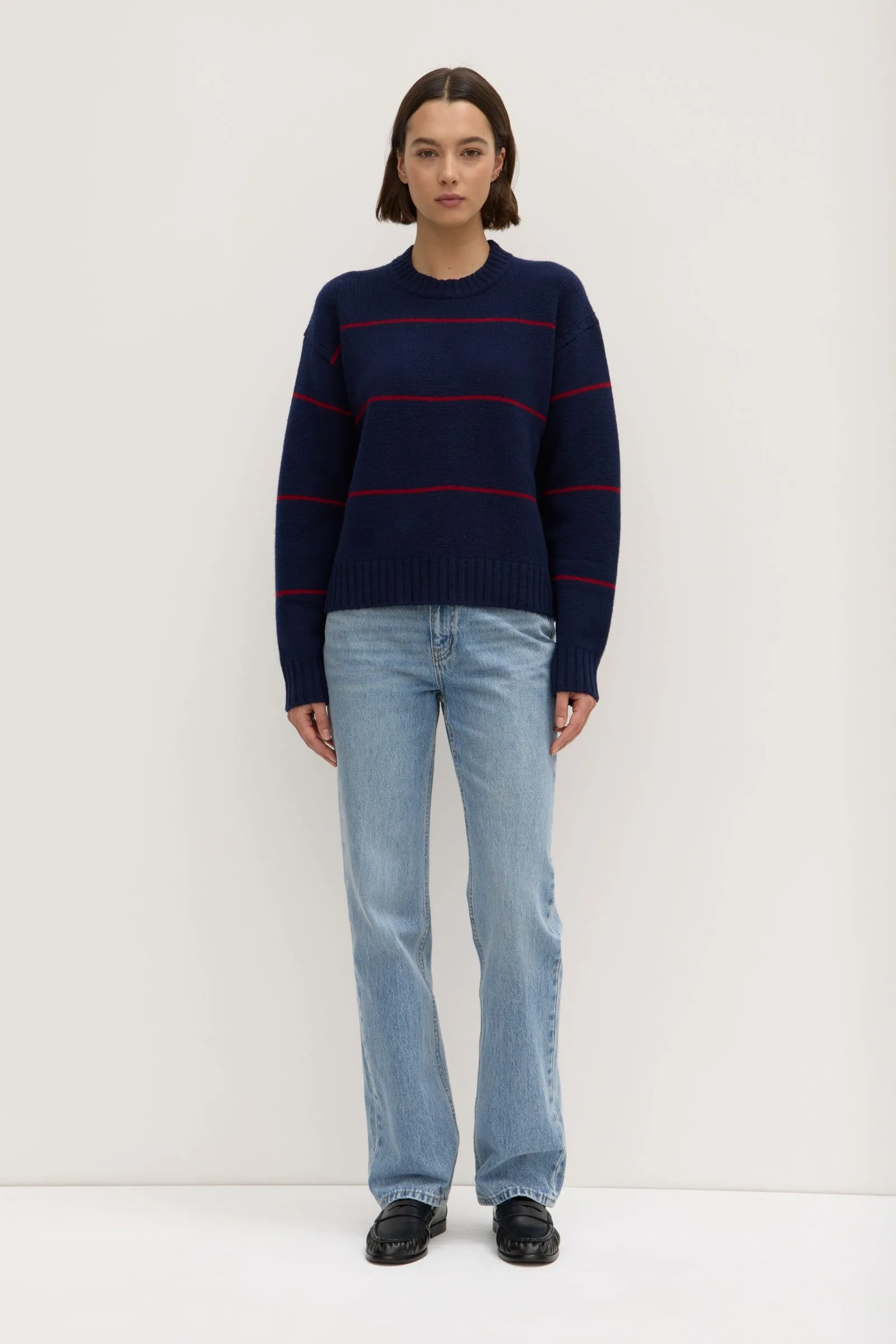 Beau Stripe Merino Wool Knit sold by Assembly Label