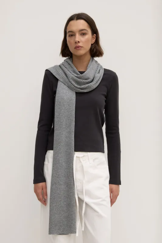 Wool Cashmere Rib Scarf sold by Assembly Label