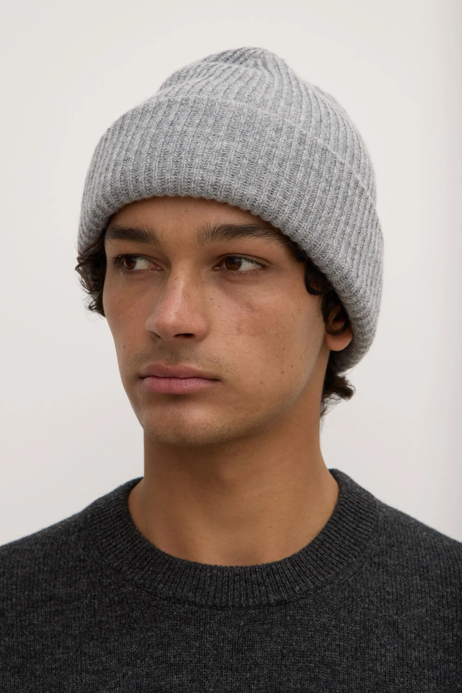 Wool Cashmere Rib Beanie sold by Assembly Label product image thumbnail 3
