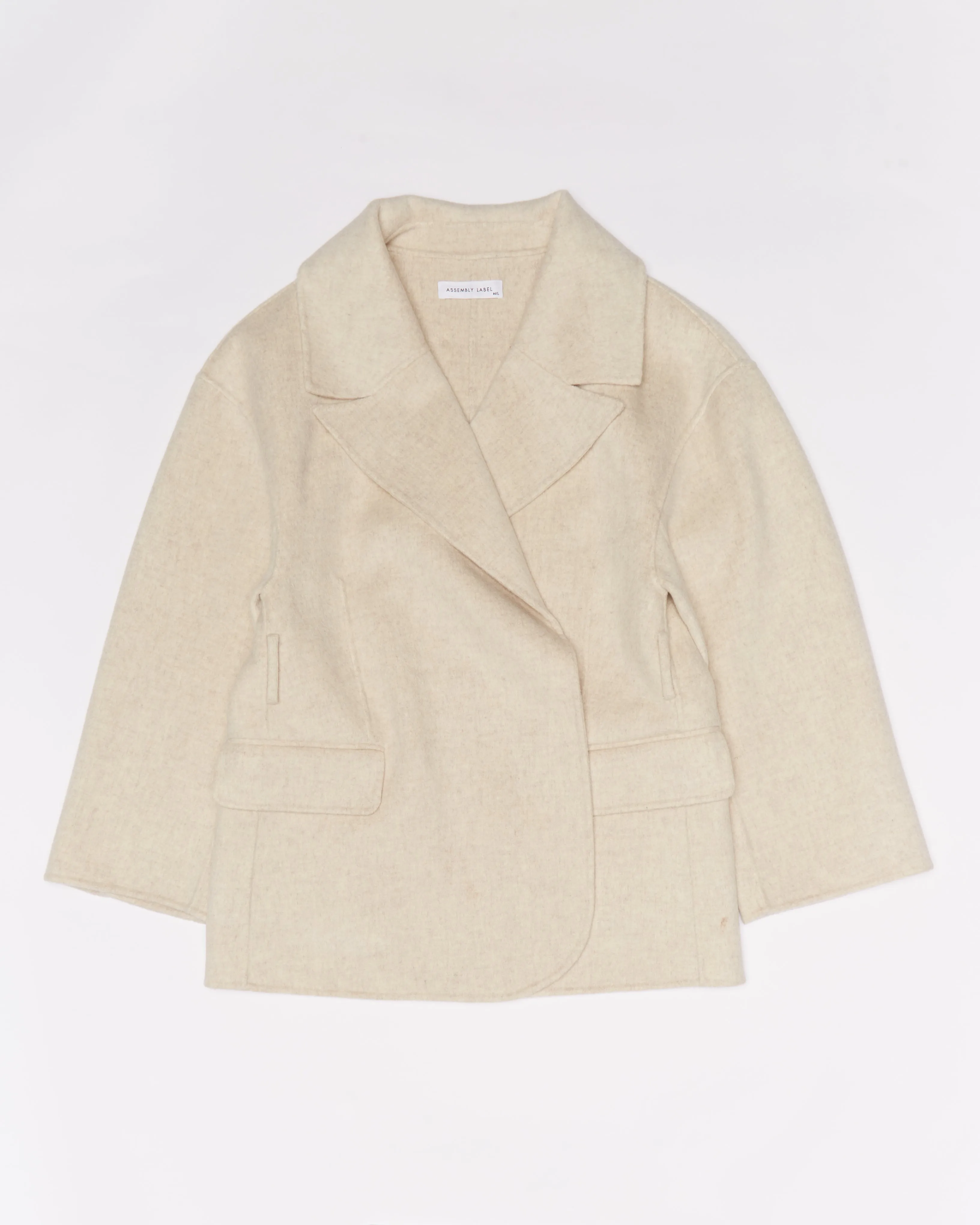 Re-Worn Wool Textured Coat sold by Assembly Label