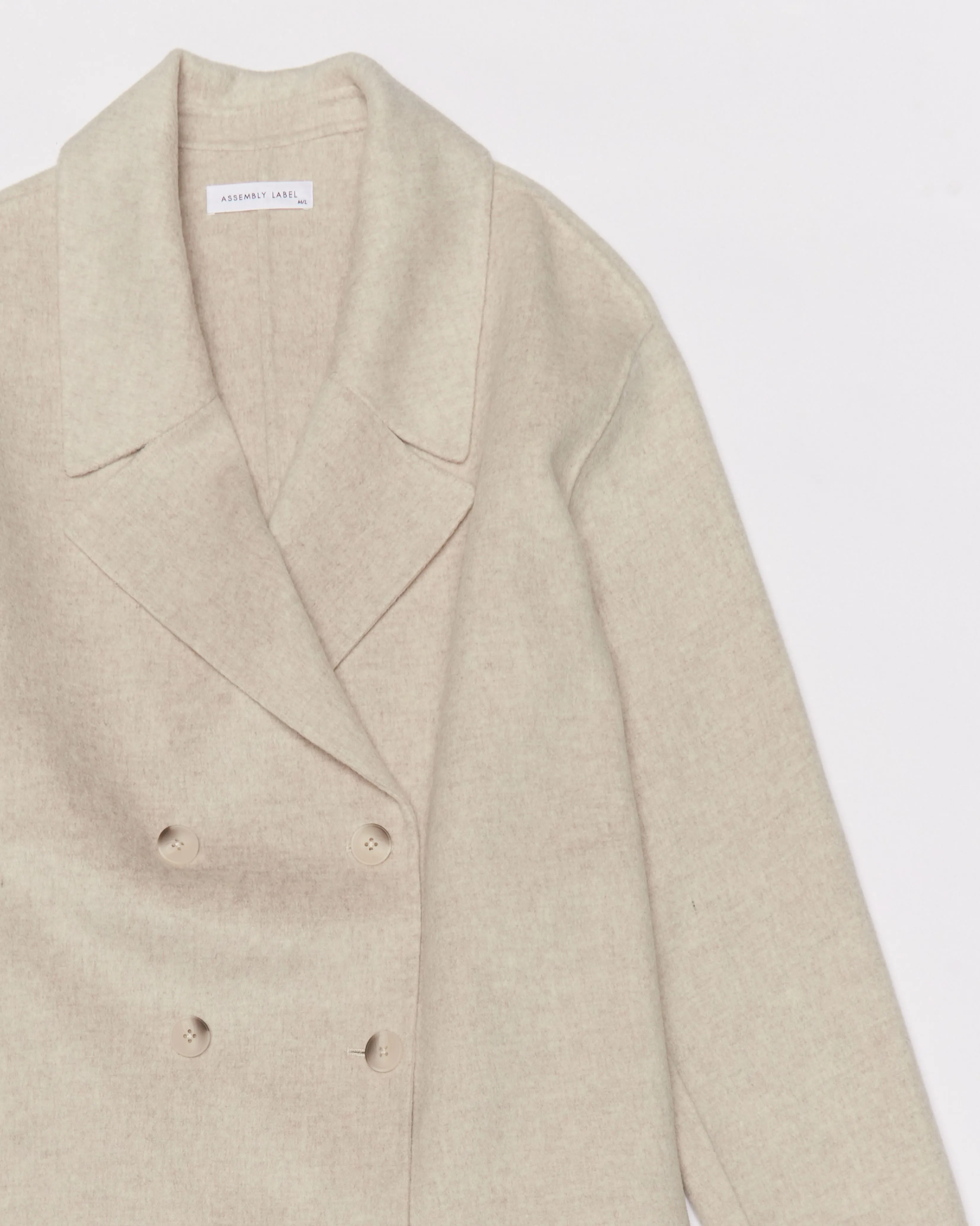 Re-Worn Womens Wool Textured Coat sold by Assembly Label product image thumbnail 2