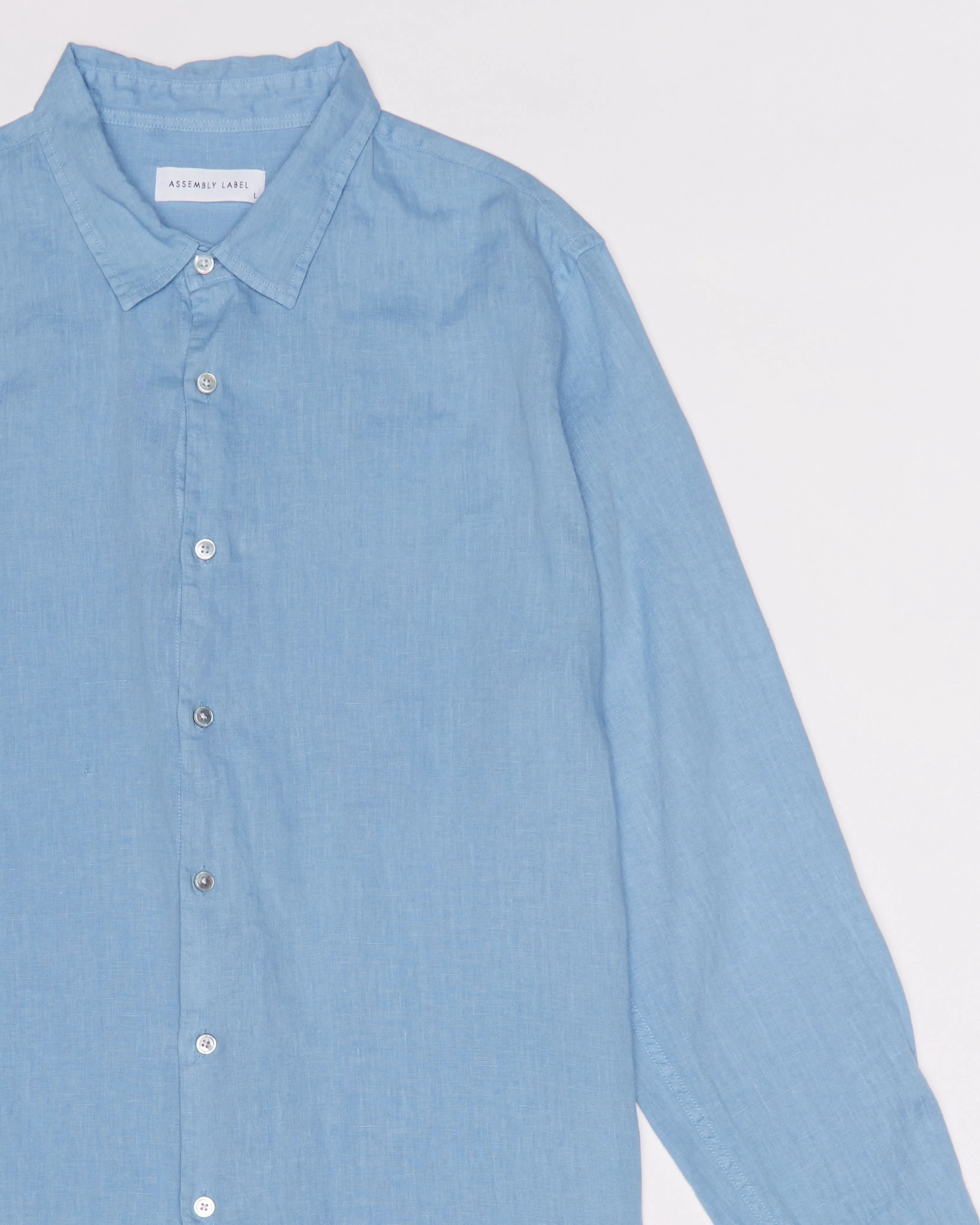 Re-Worn Mens Linen Long Sleeve Shirt sold by Assembly Label product image thumbnail 2