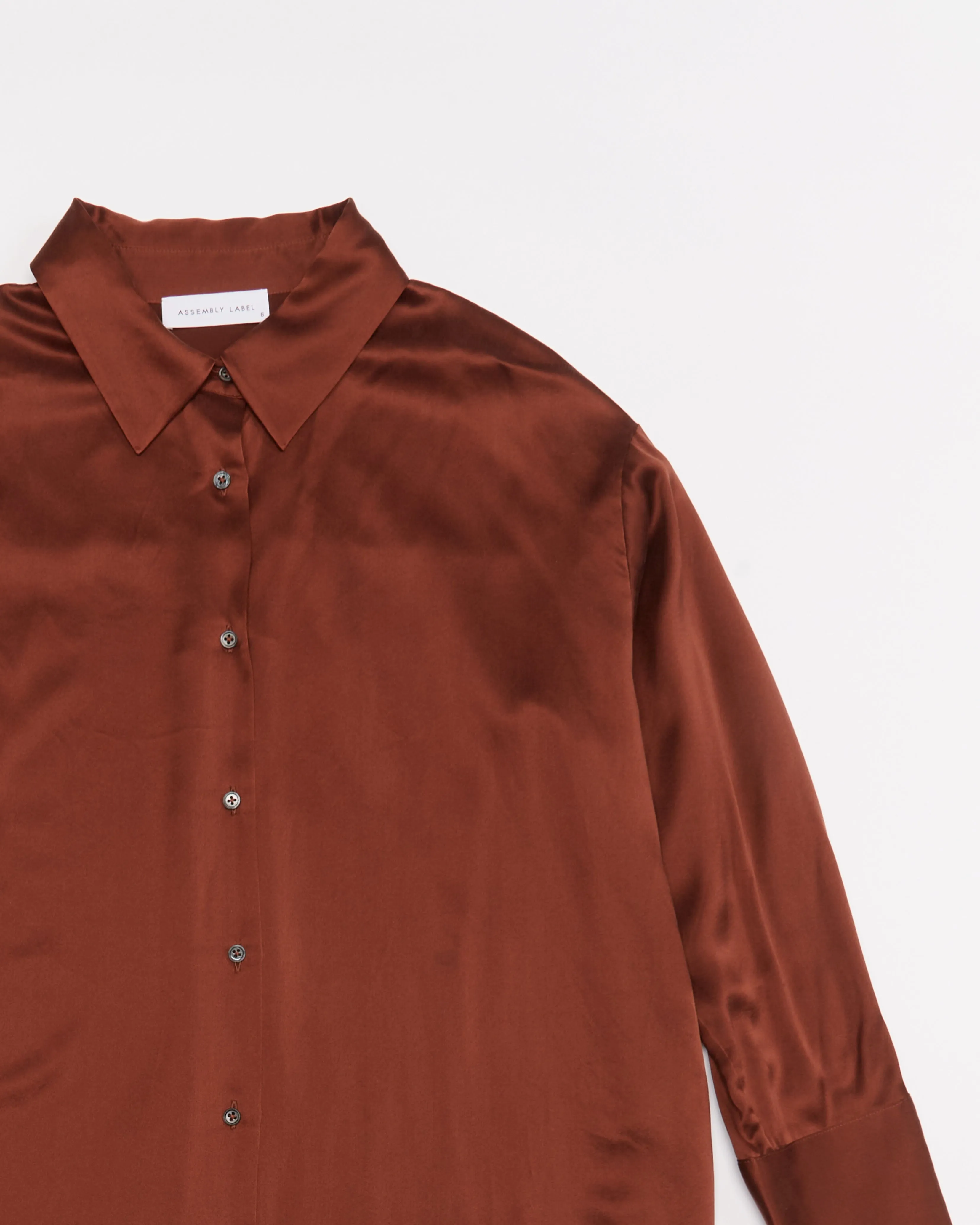 Re-Worn Womens Silk Long Sleeve Shirt sold by Assembly Label product image thumbnail 2