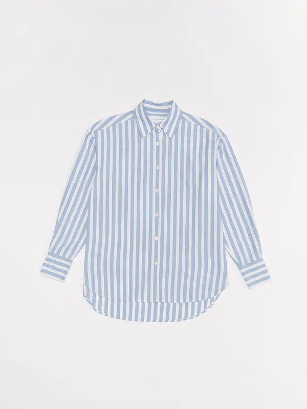 Re-Worn Womens Cotton Stripe Long Sleeve Shirt sold by Assembly Label