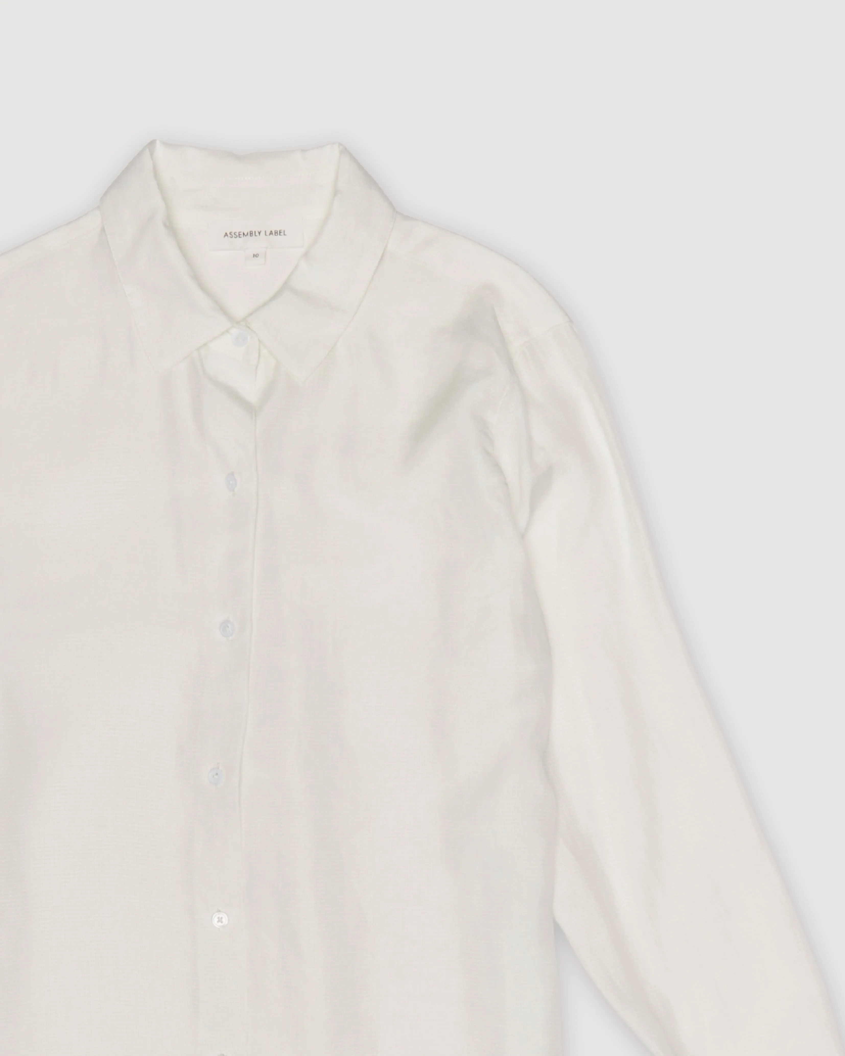 Re-Worn Womens Cotton Textured Long Sleeve Shirt sold by Assembly Label product image thumbnail 2