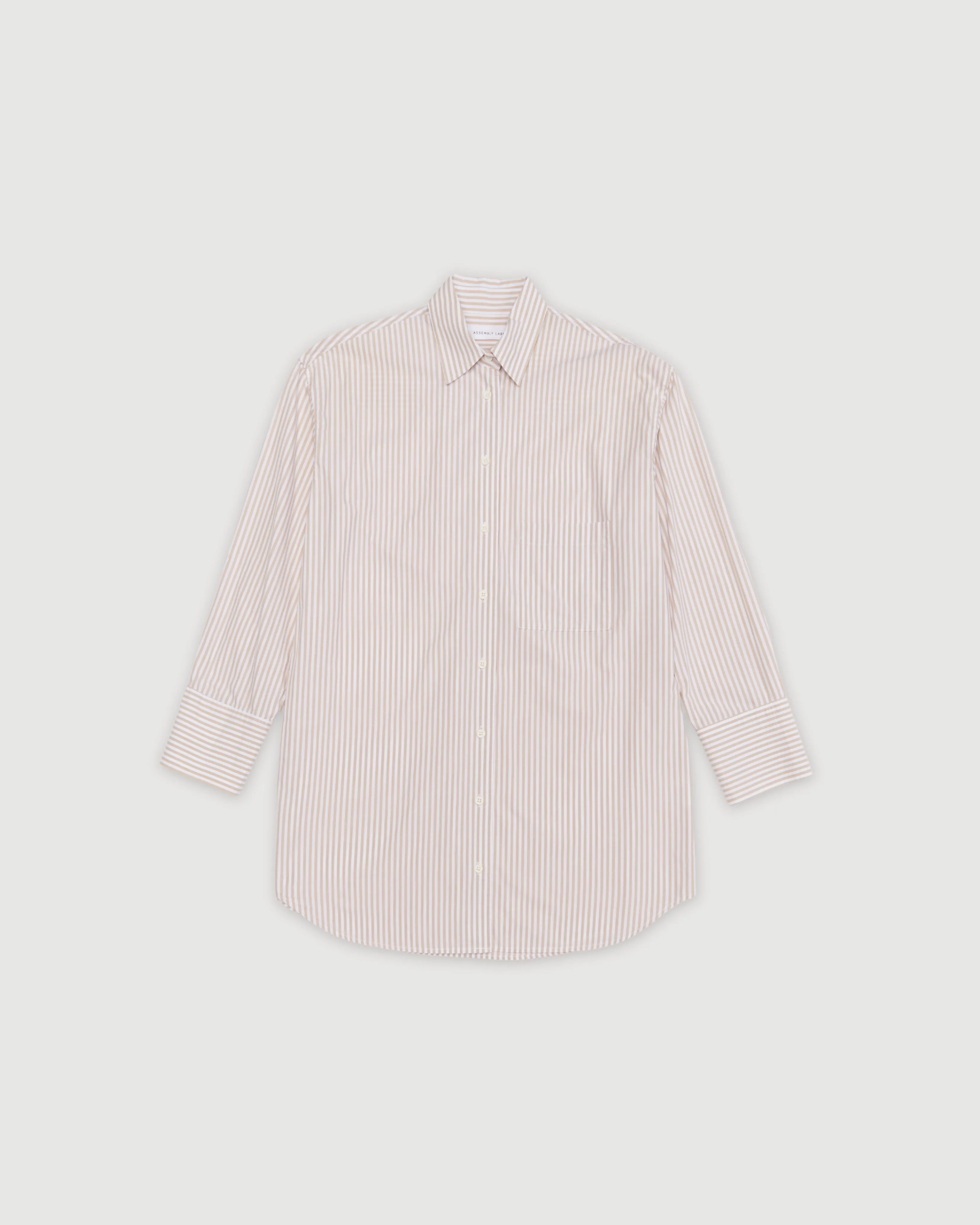 Re-Worn Cotton Stripe Long Sleeve Shirt sold by Assembly Label