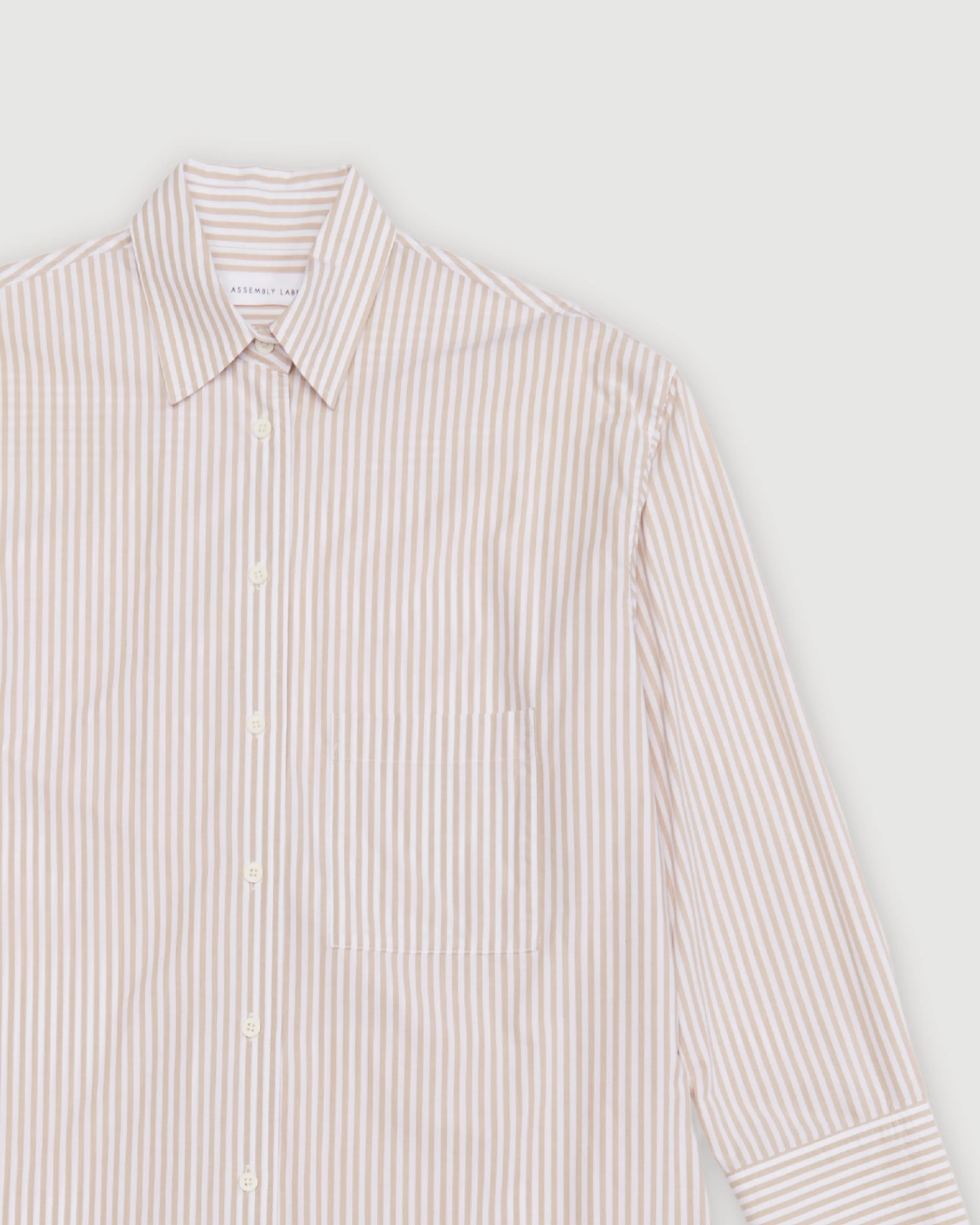 Re-Worn Cotton Stripe Long Sleeve Shirt sold by Assembly Label product image thumbnail 2