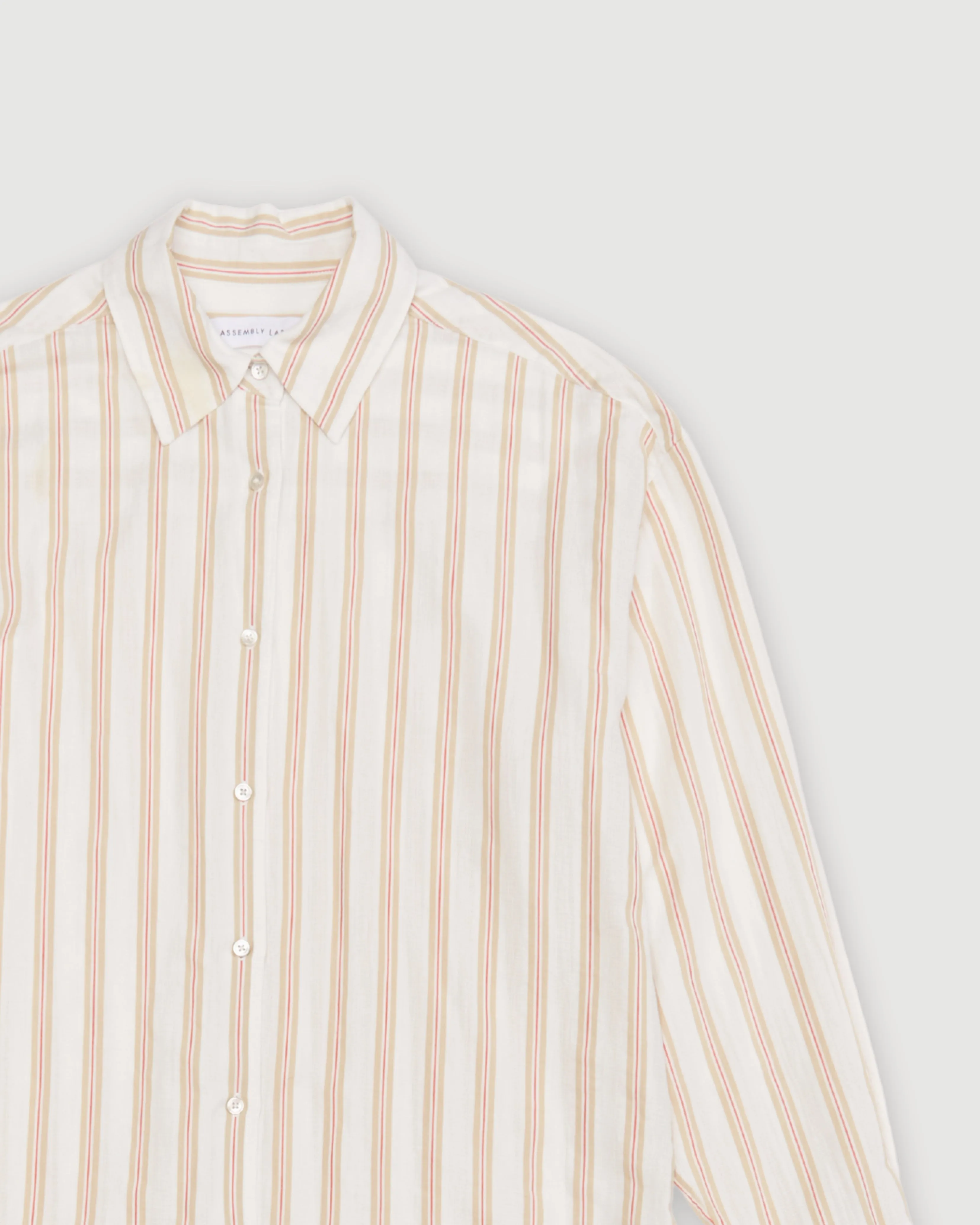 Re-Worn Womens Cotton Stripe Long Sleeve Shirt sold by Assembly Label product image thumbnail 2