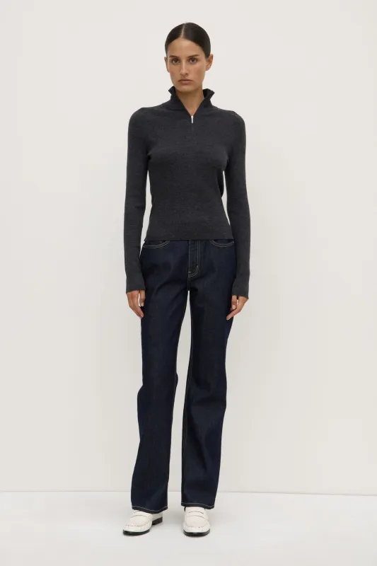 Laine Quarter Zip Wool Knit sold by Assembly Label