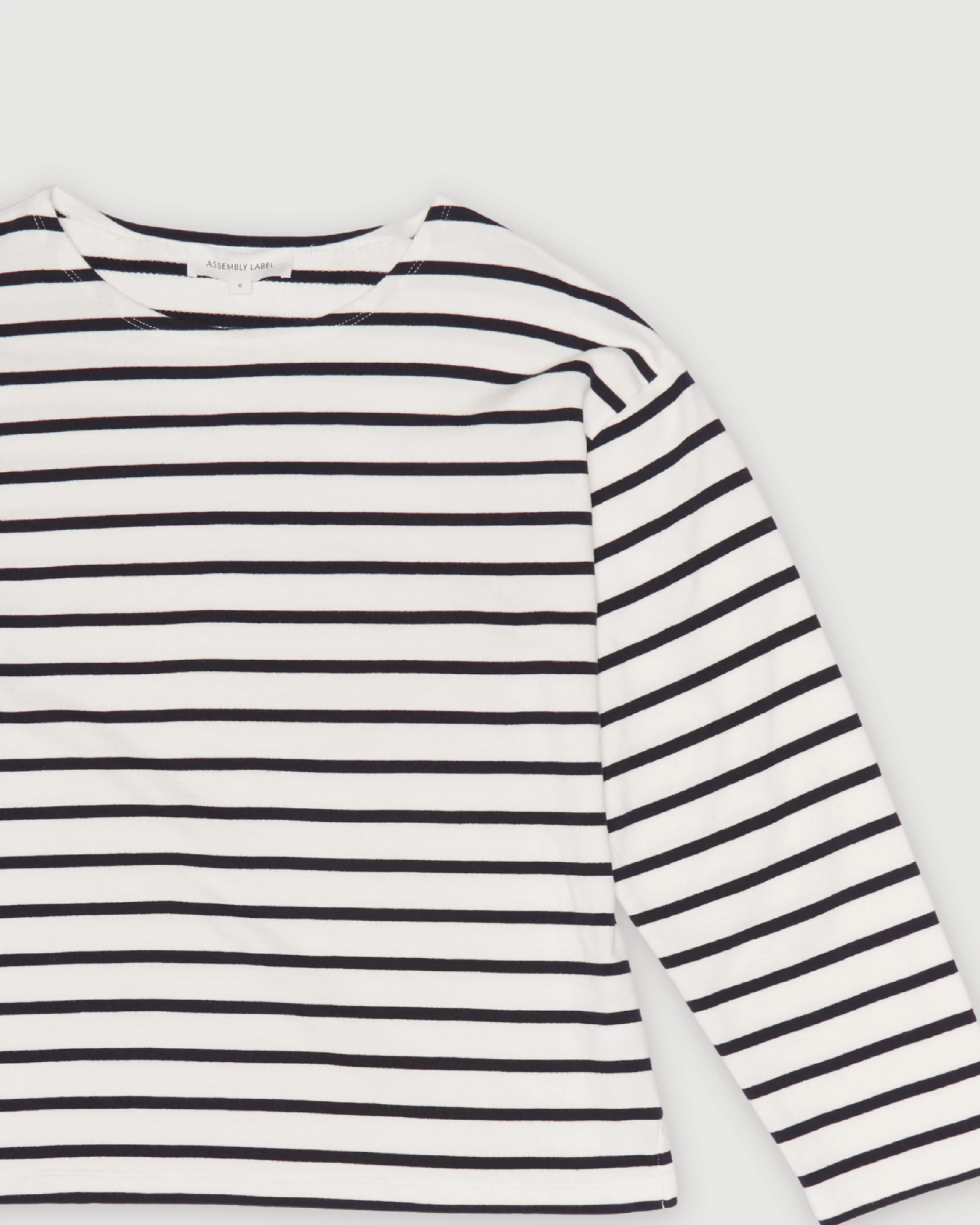 Re-Worn Womens Cotton Stripe Long Sleeve Tee sold by Assembly Label product image thumbnail 2