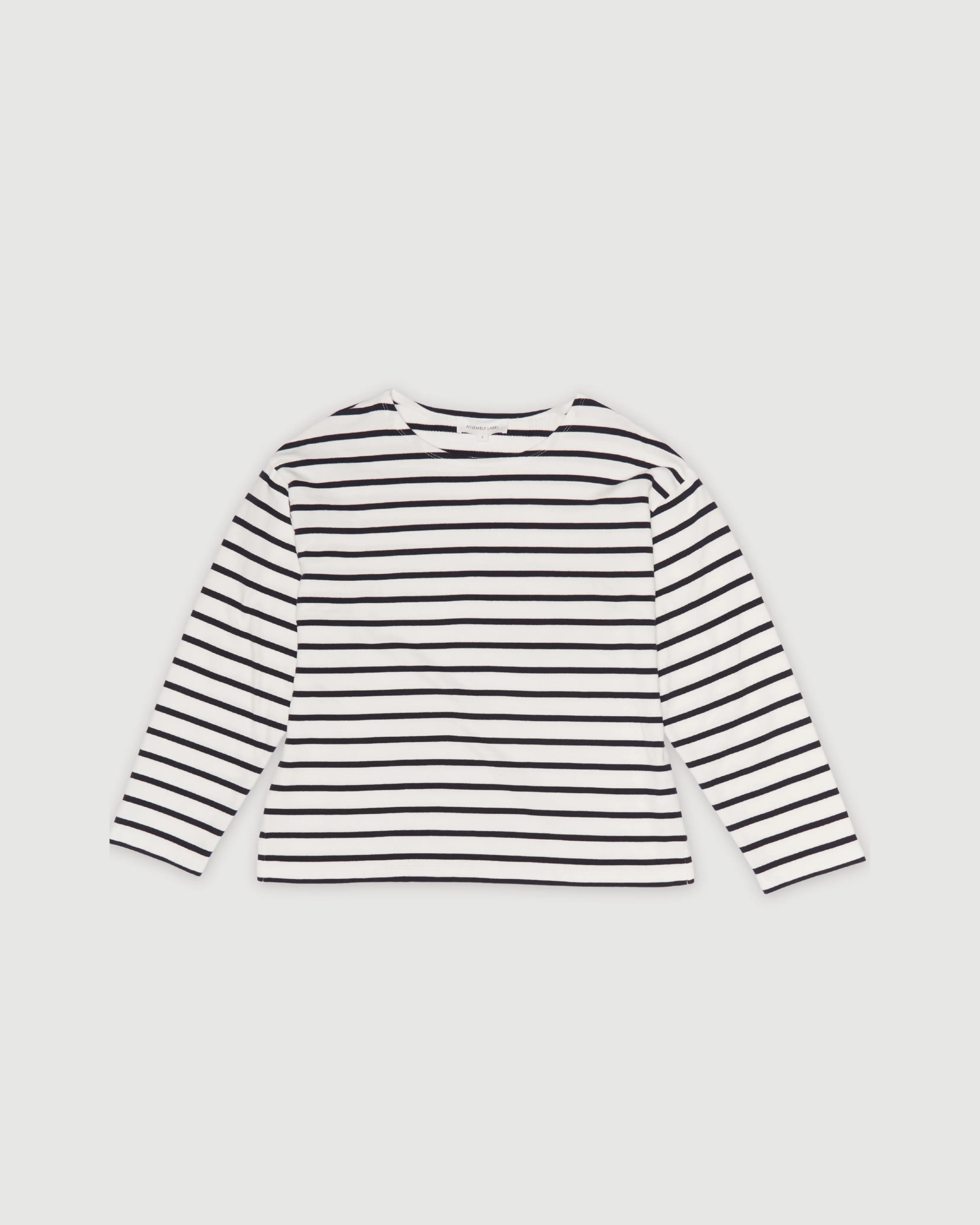 Re-Worn Womens Cotton Stripe Long Sleeve Tee sold by Assembly Label