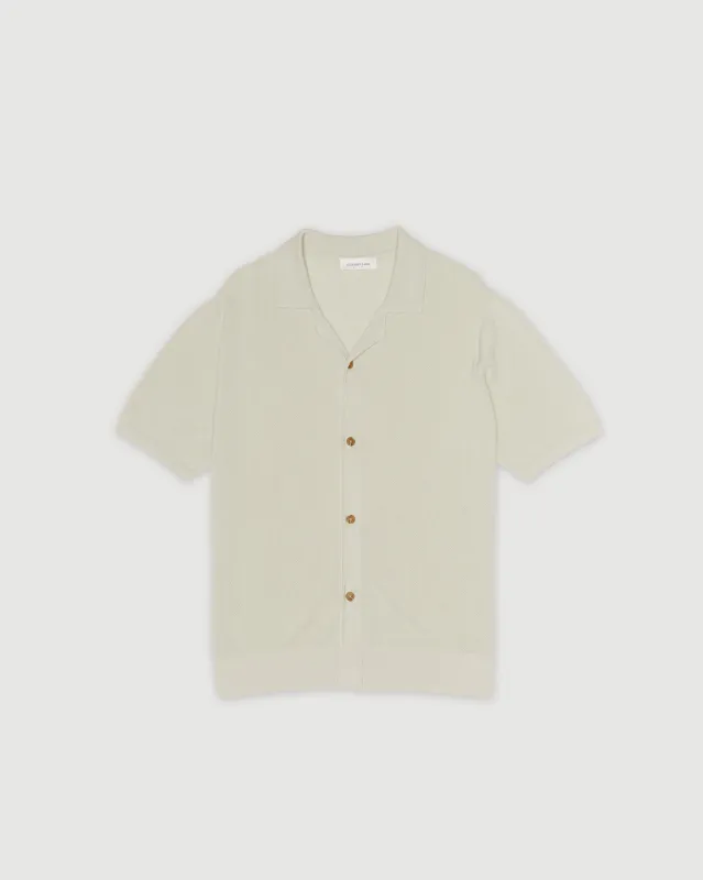 Re-Worn Mens Linen Blend Textured Knit Shirt sold by Assembly Label