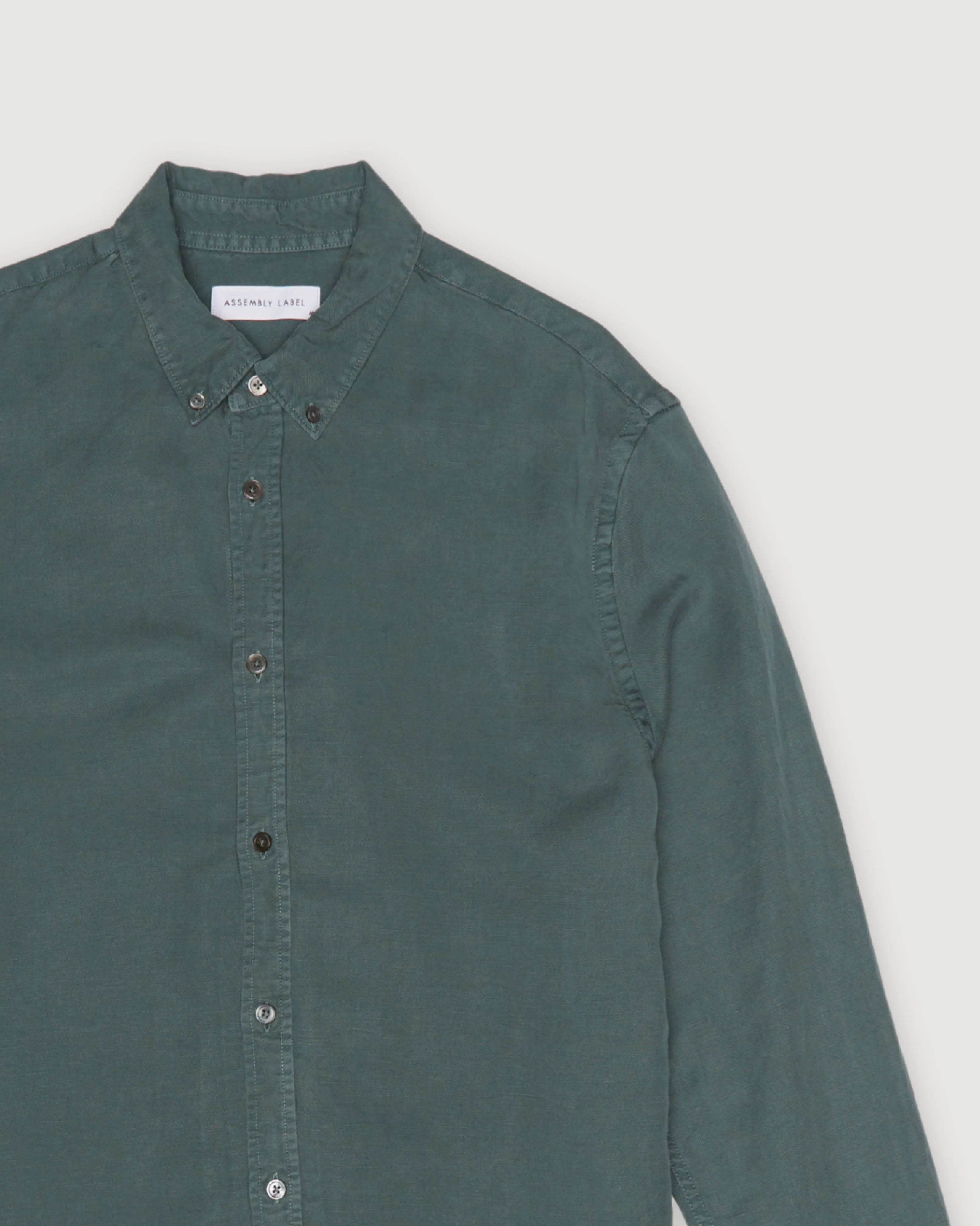 Re-Worn Mens Linen Blend Long Sleeve Shirt sold by Assembly Label product image thumbnail 2