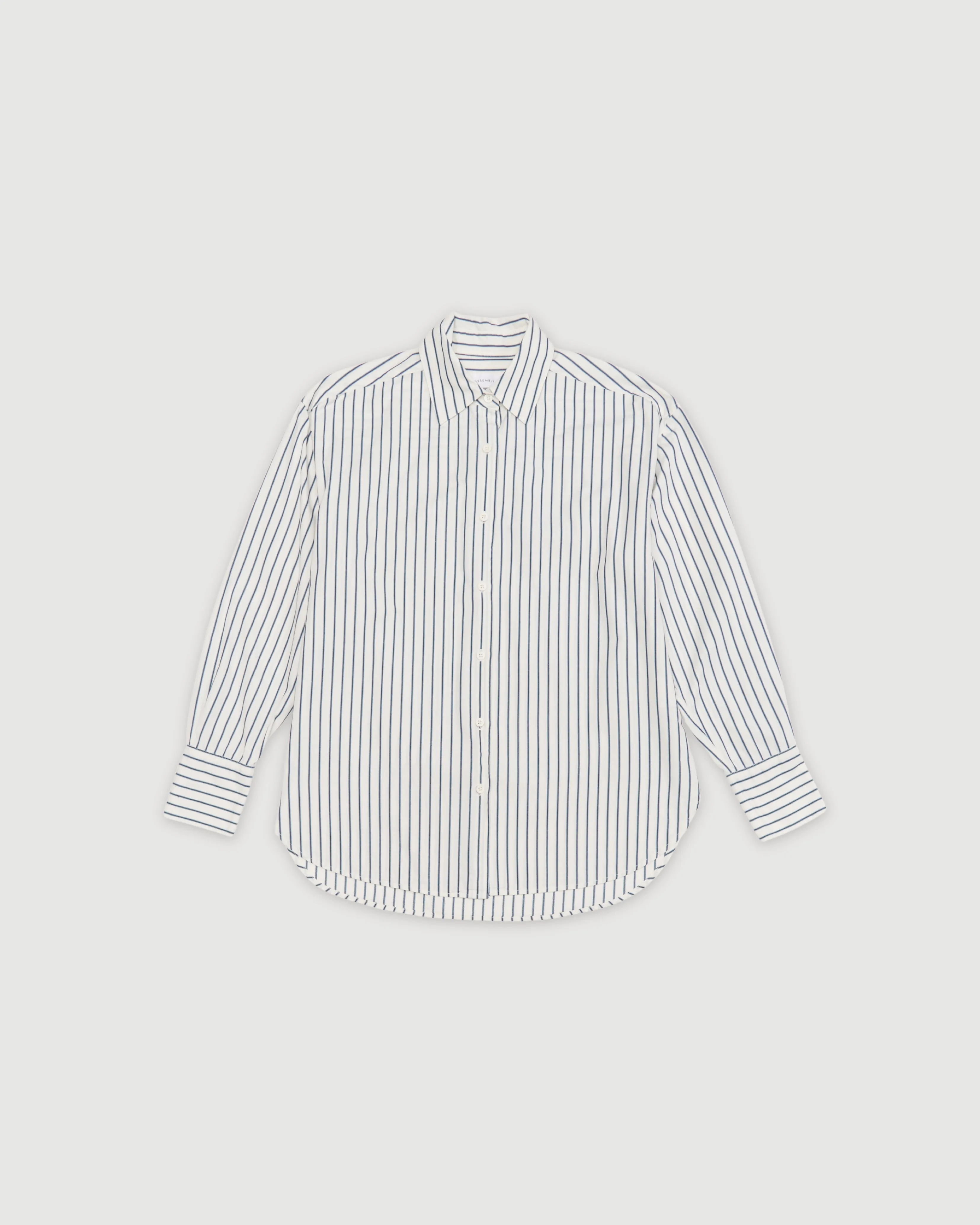 Re-Worn Womens Cotton Stripe Long Sleeve Shirt sold by Assembly Label